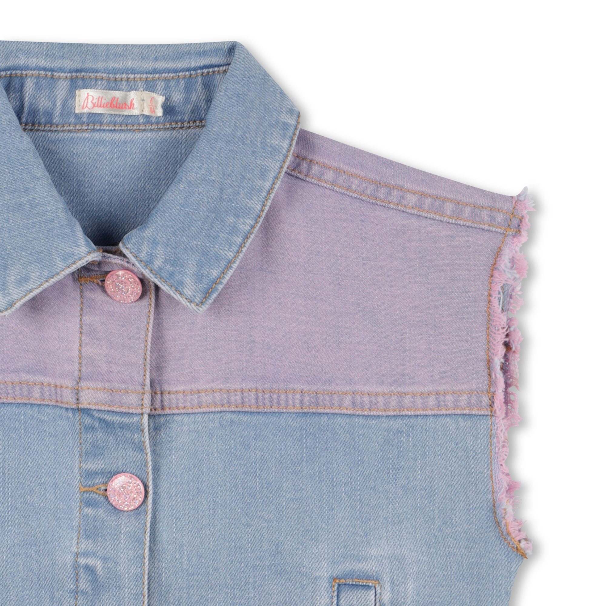 Two-tone denim vest BILLIEBLUSH for GIRL