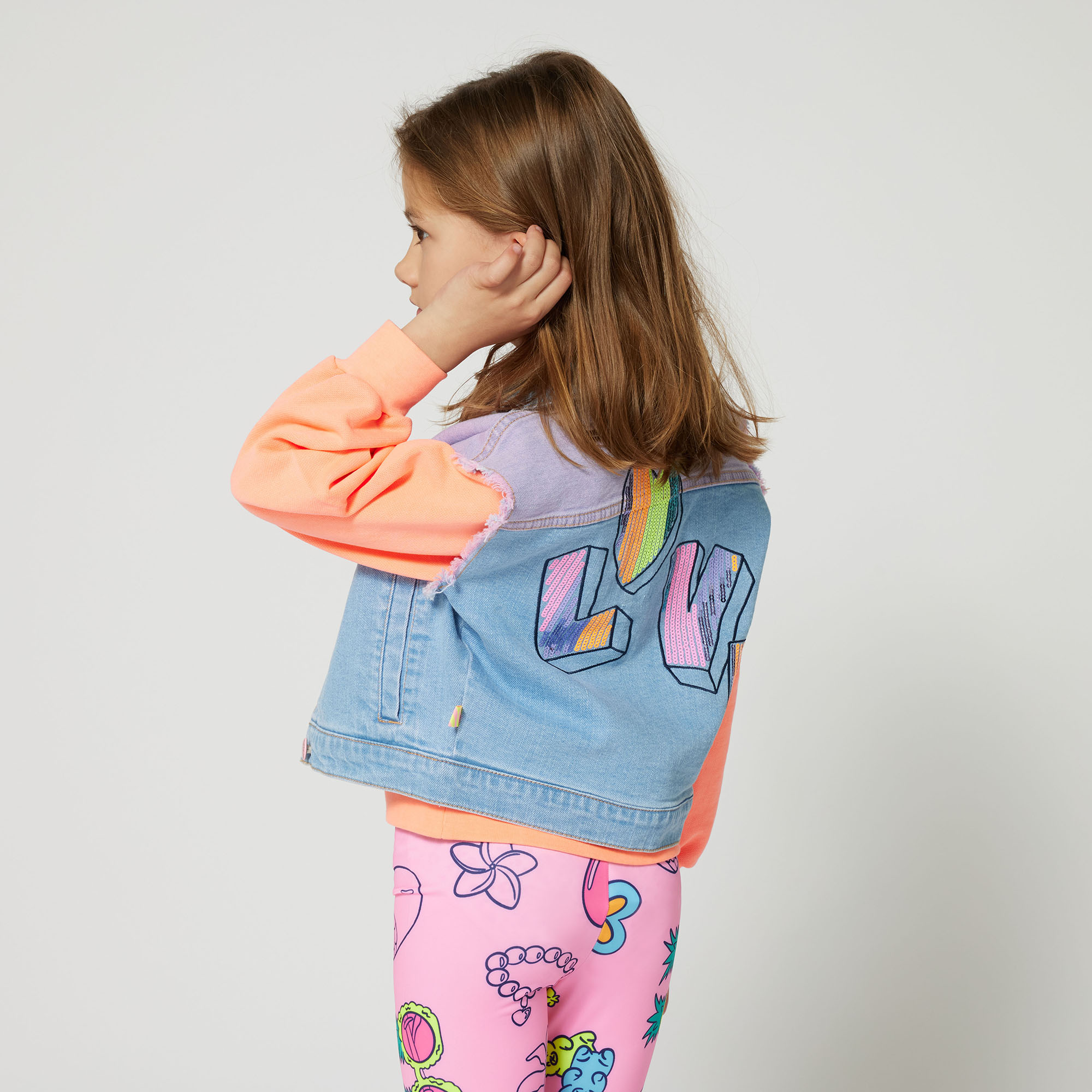 Two-tone denim vest BILLIEBLUSH for GIRL