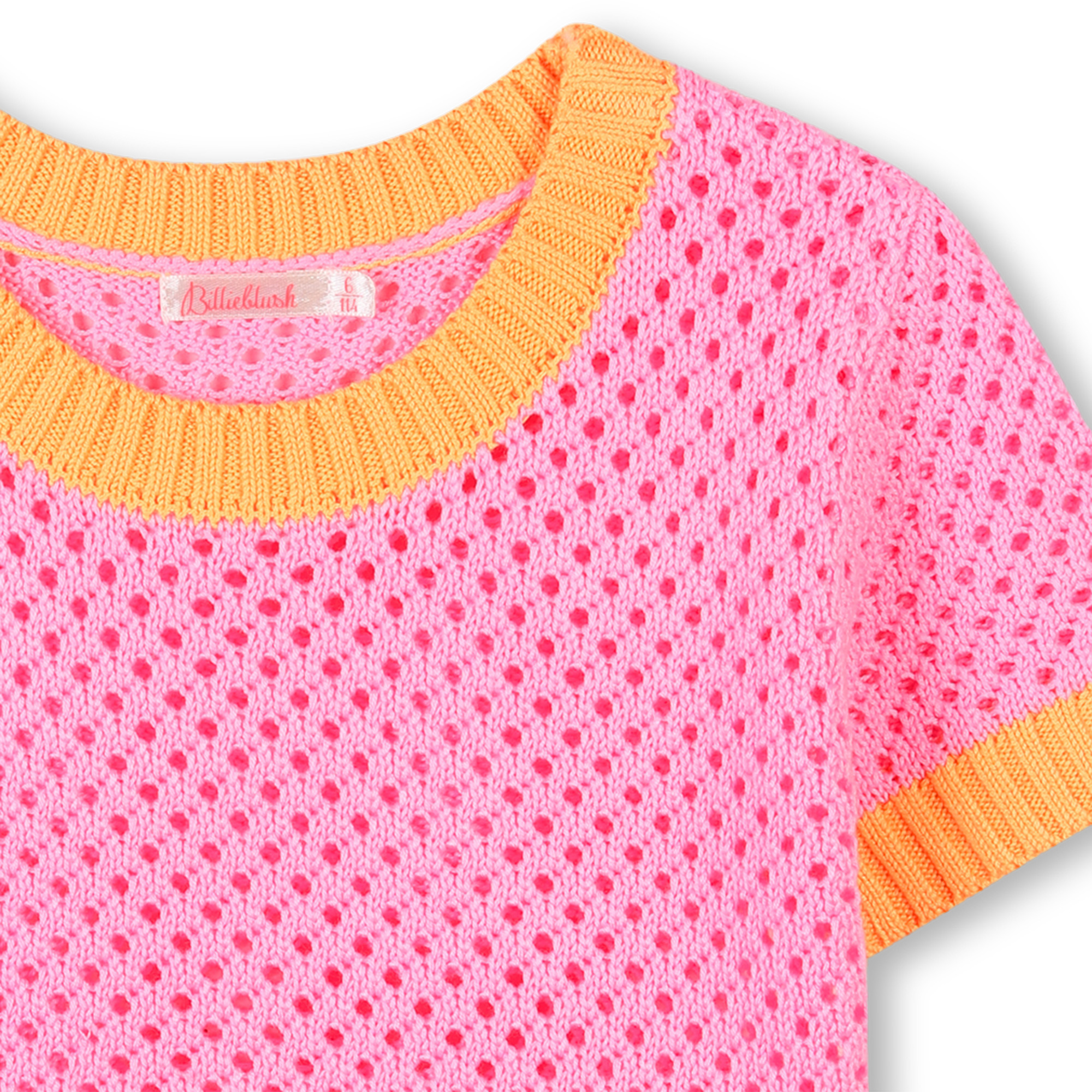 Two-tone crochet T-shirt BILLIEBLUSH for GIRL