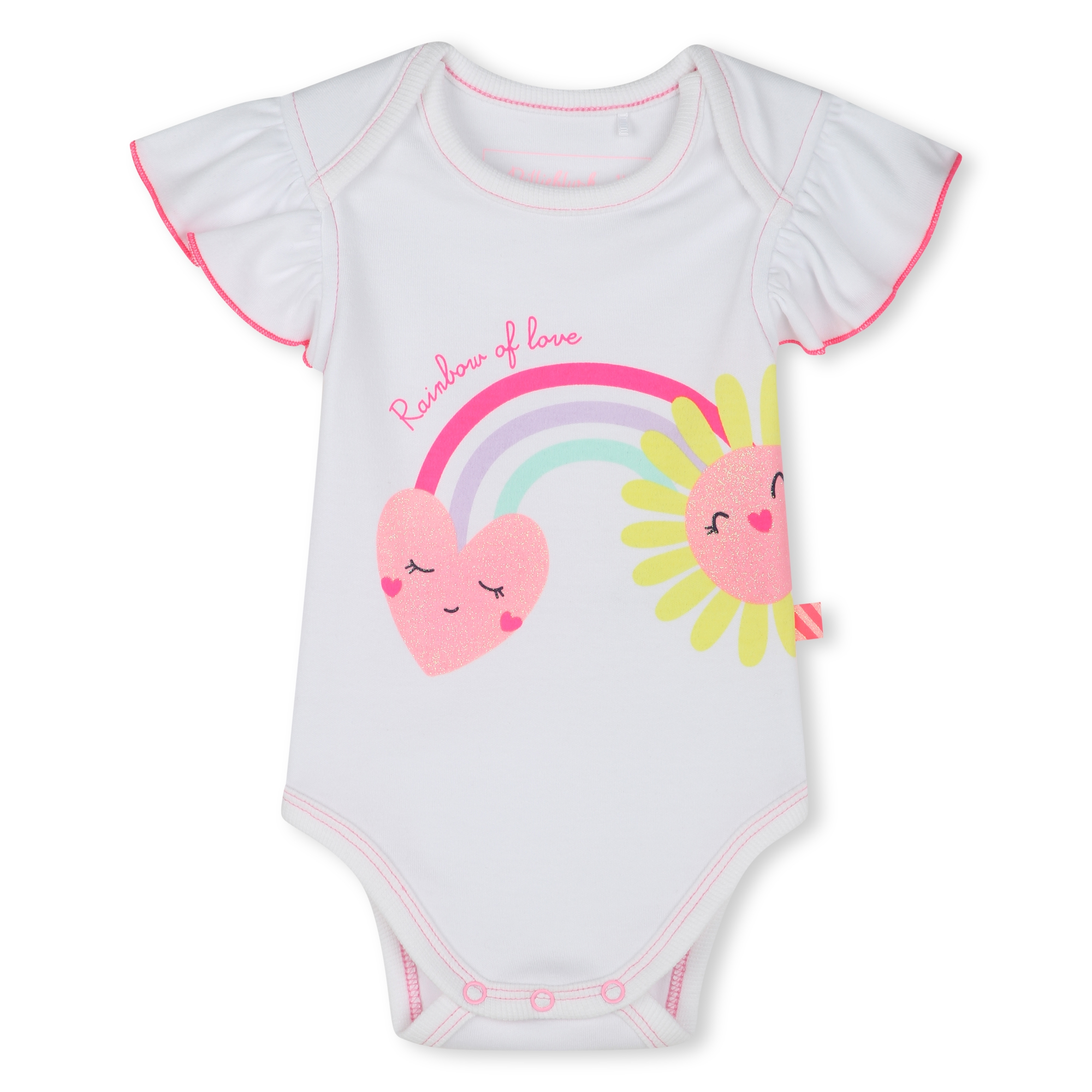 Short-sleeved cotton bodysuit BILLIEBLUSH for GIRL