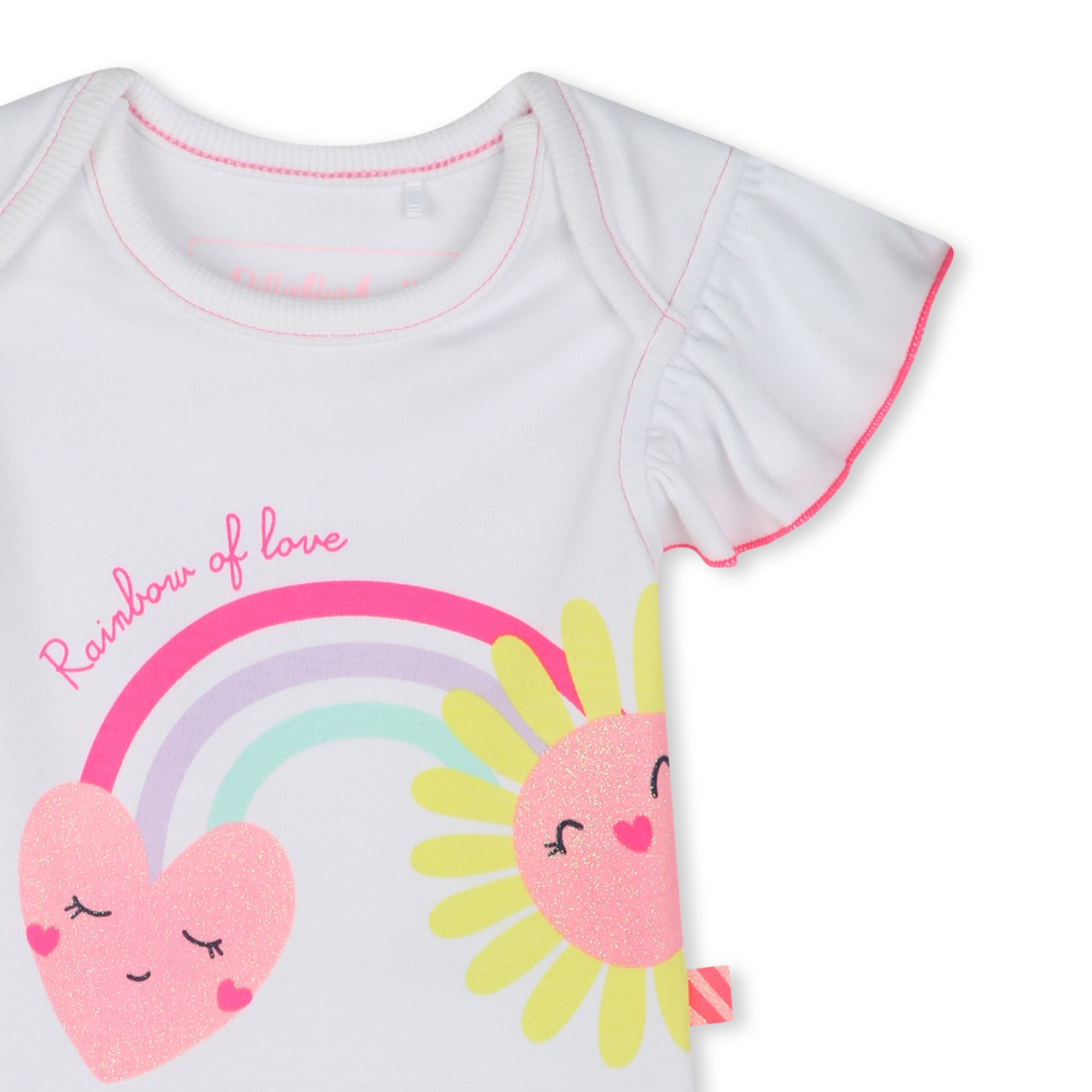 Short-sleeved cotton bodysuit BILLIEBLUSH for GIRL