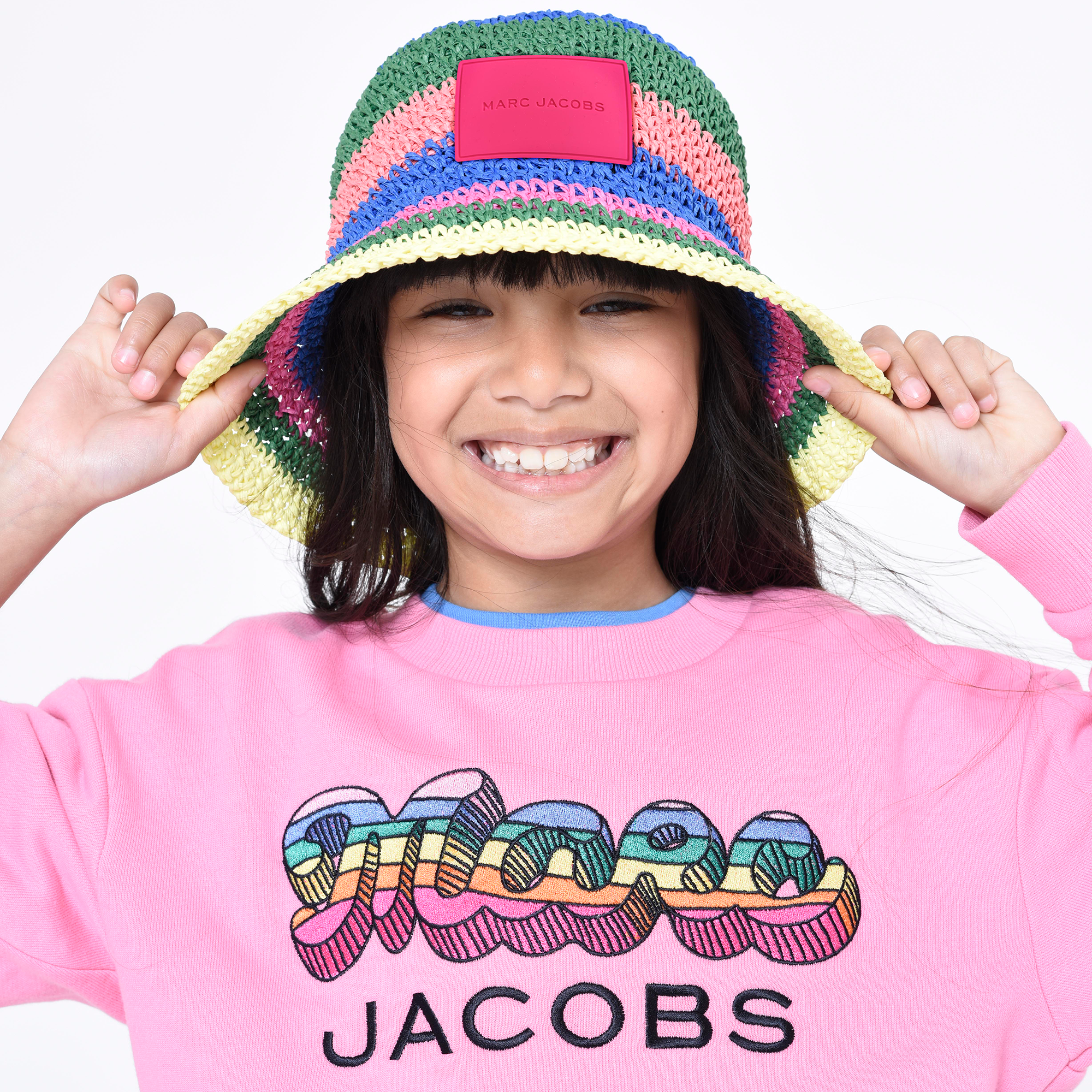 Kleurrijke, gehaakte hoed MARC JACOBS Voor