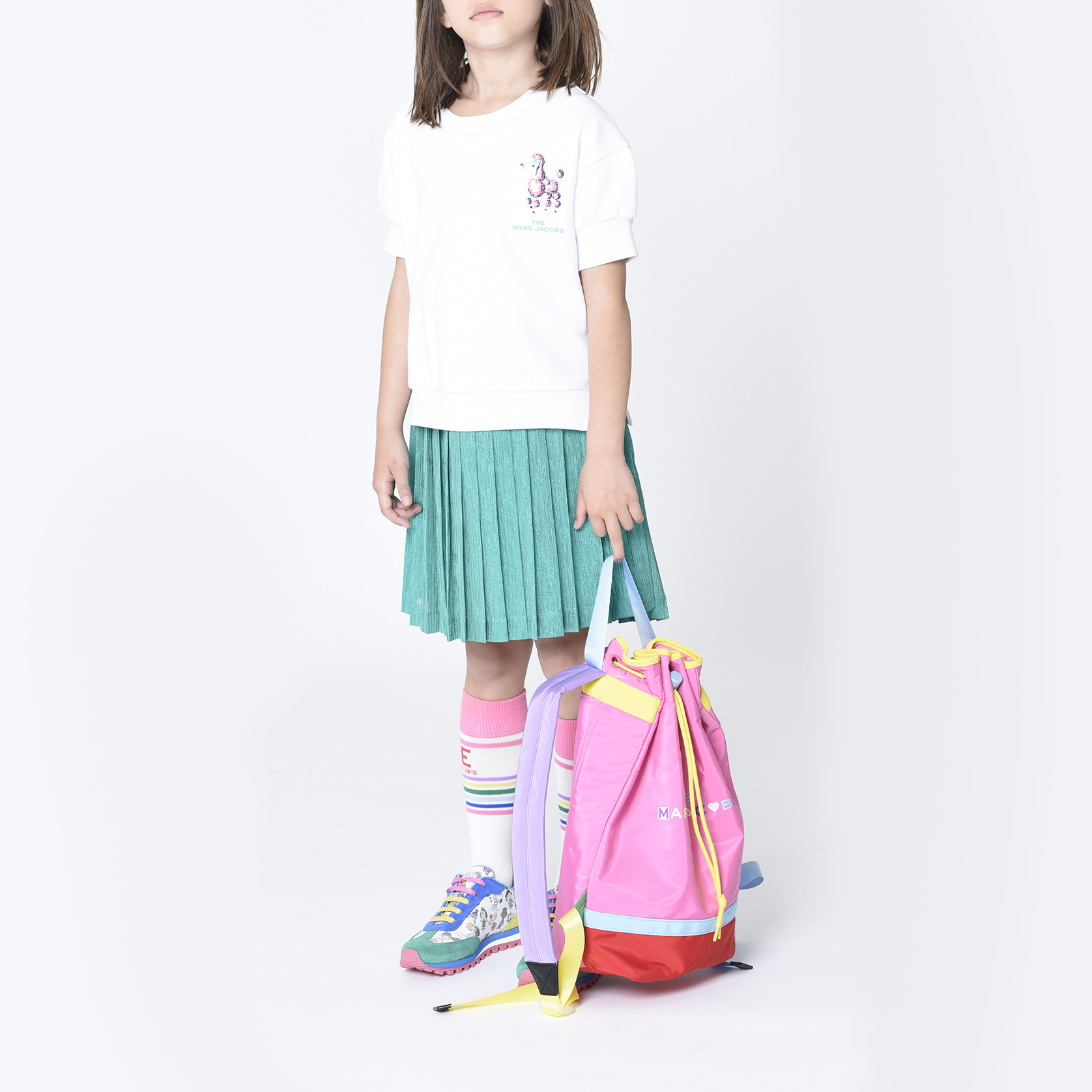 Dual-material 2-in-1 dress MARC JACOBS for GIRL