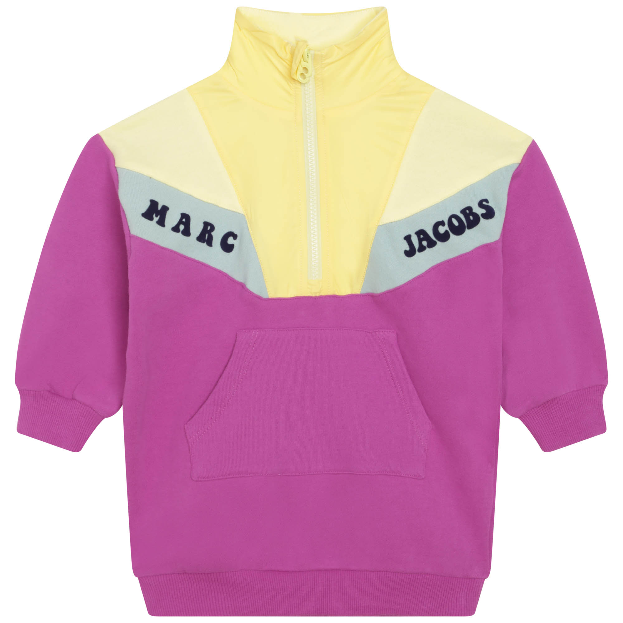 MARC JACOBS Vestido de algodón con cuello niÑa violeta - | Kids around