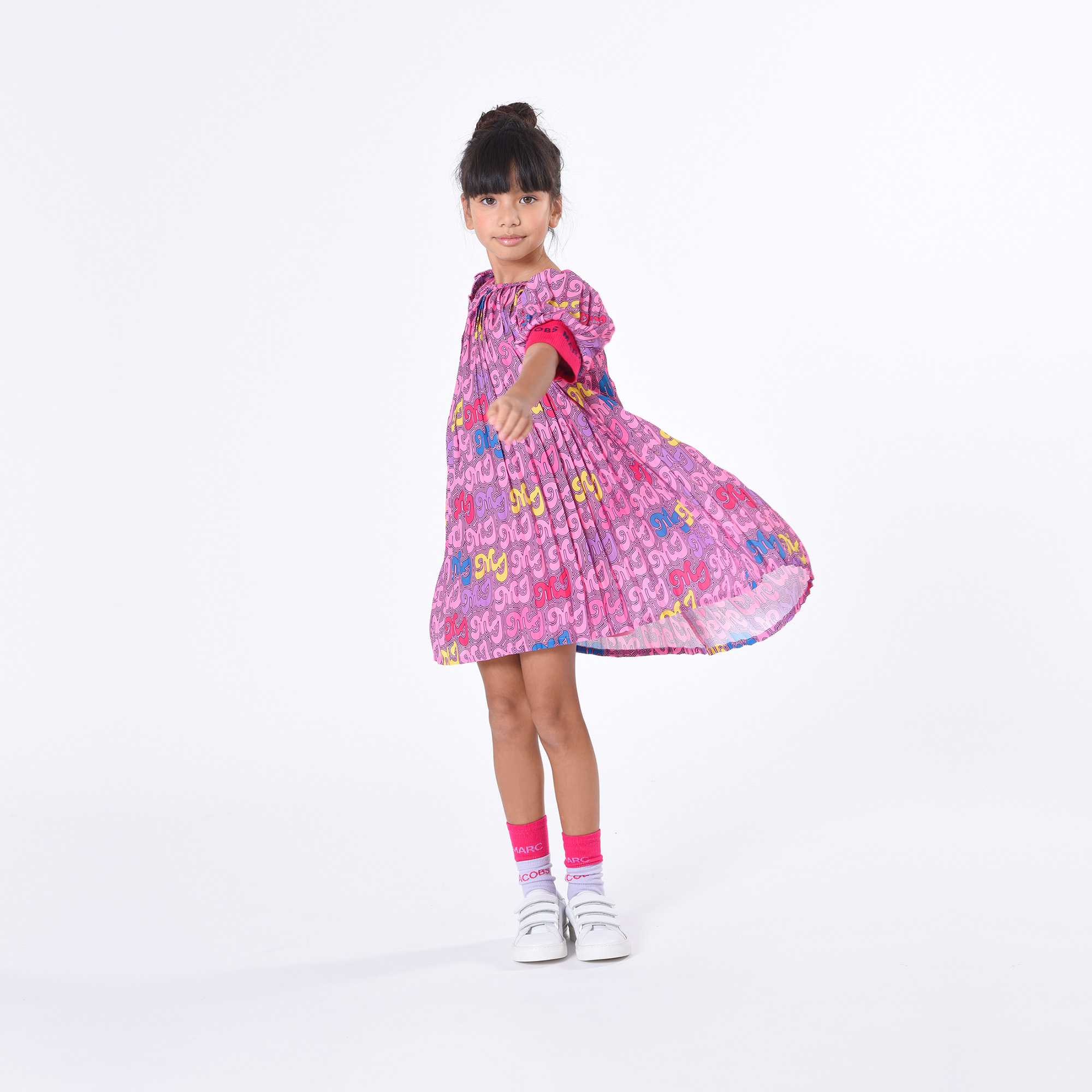 Pleated crepe dress MARC JACOBS for GIRL