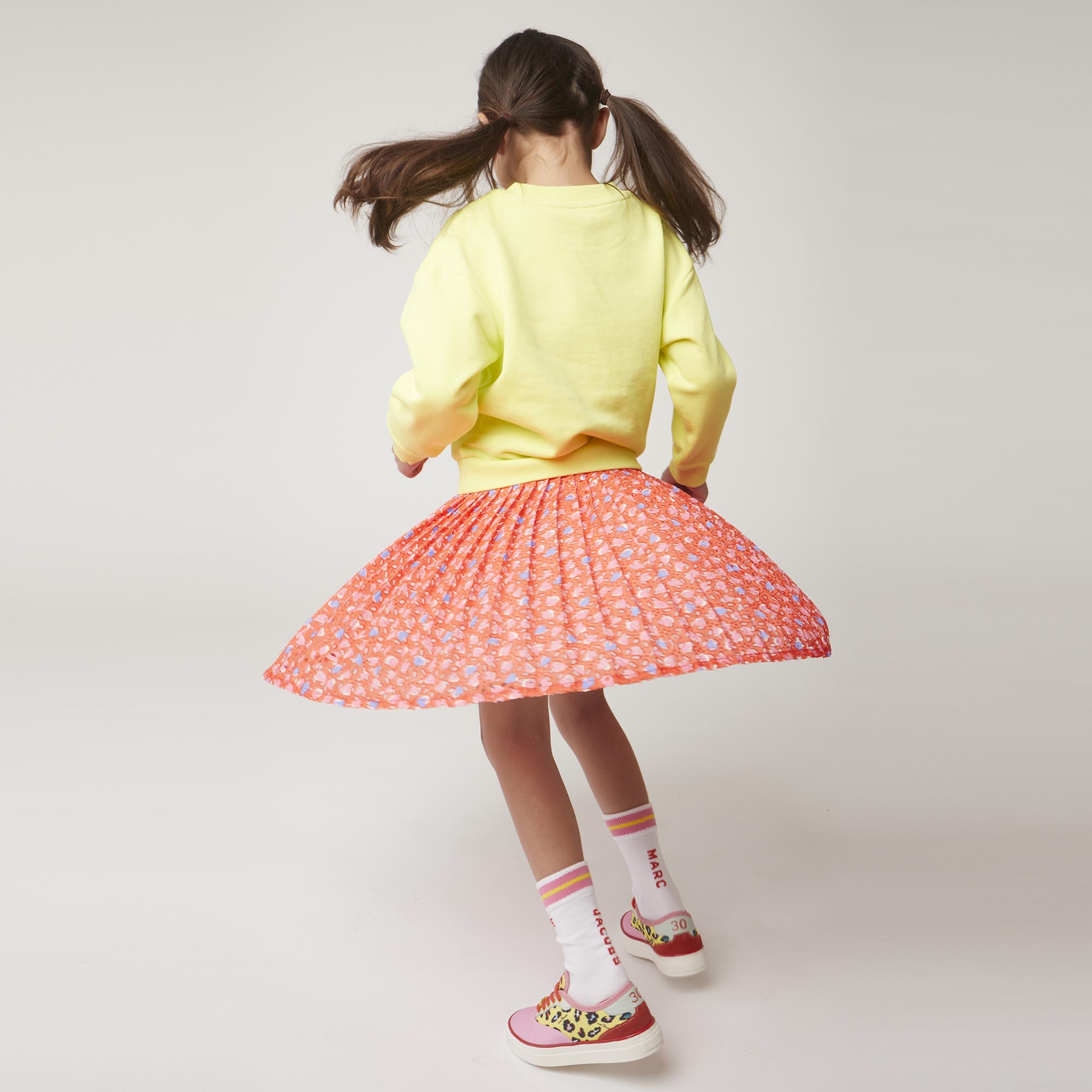 Gonna plissé in voile stampato MARC JACOBS Per BAMBINA