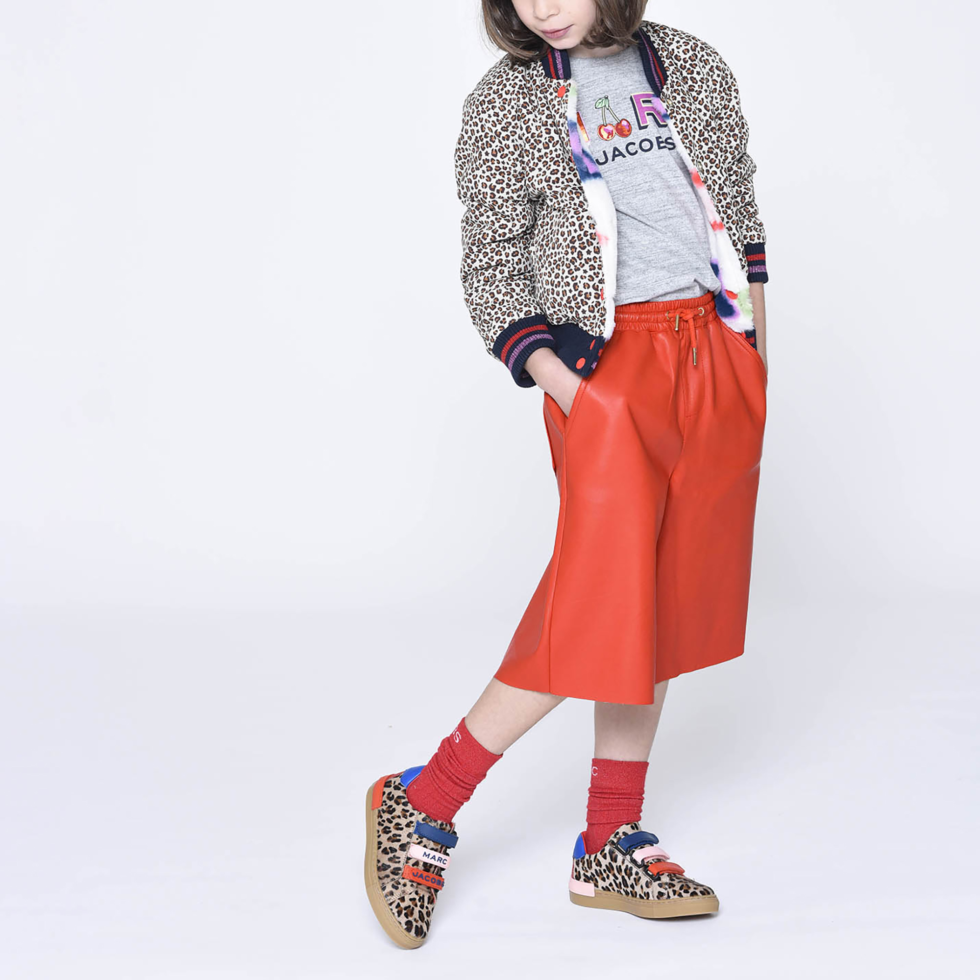 Coated canvas culottes MARC JACOBS for GIRL