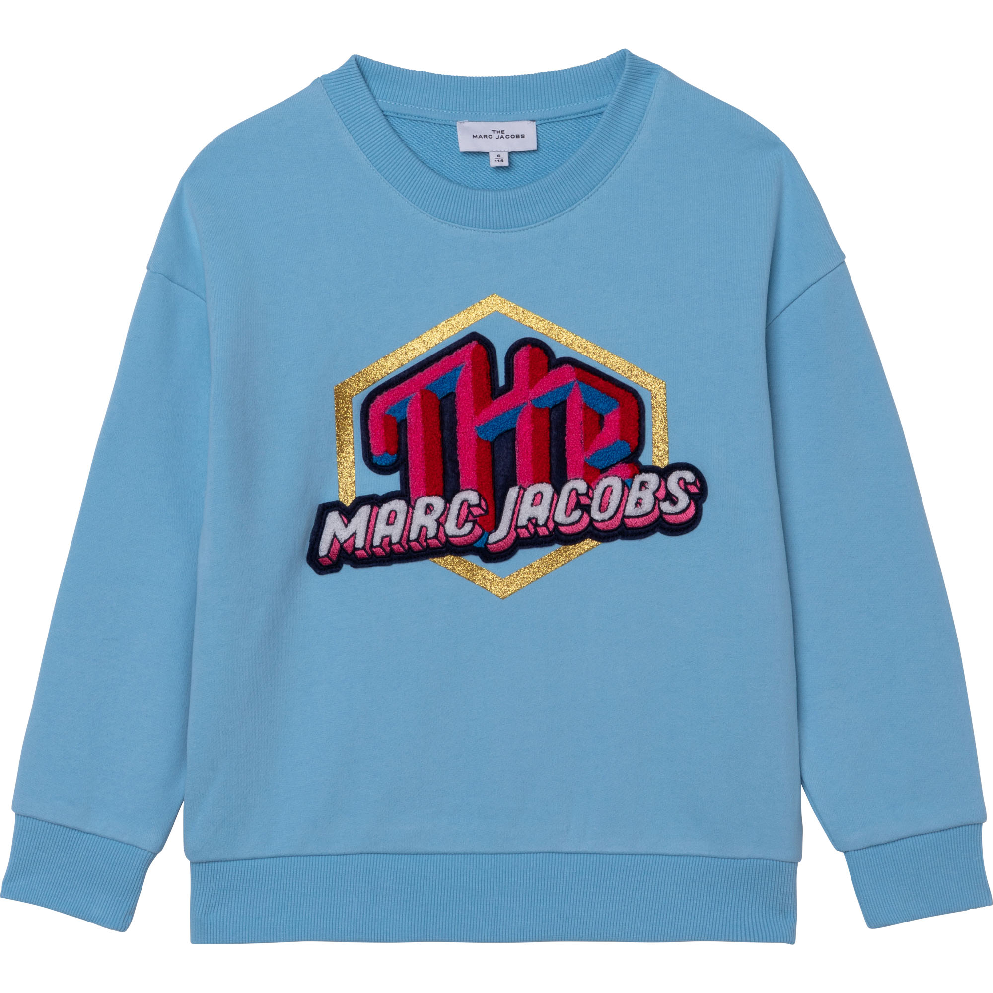 Fleece sweatshirt with patch MARC JACOBS for GIRL