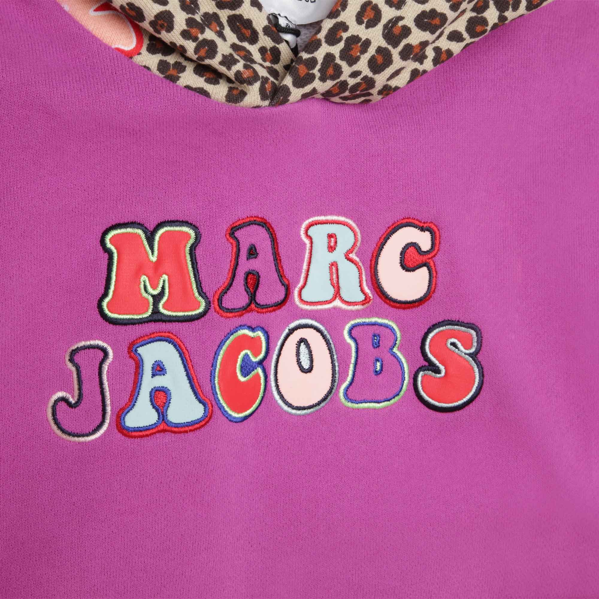 Sweat-shirt imprimé à capuche MARC JACOBS pour FILLE