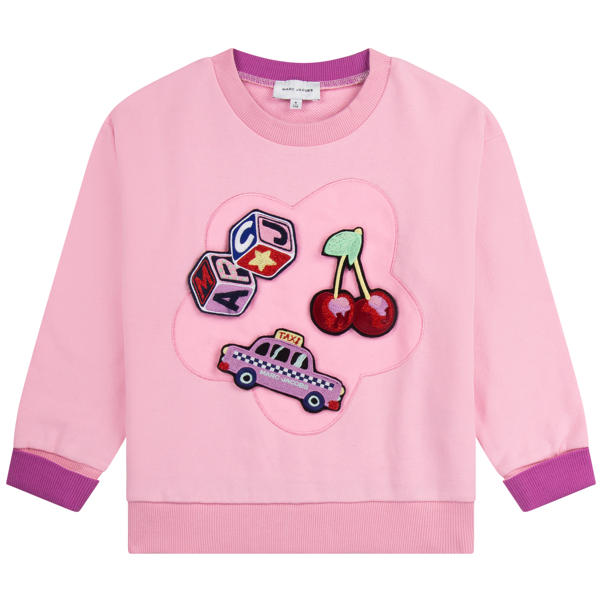 Sweatshirt with badges MARC JACOBS for GIRL