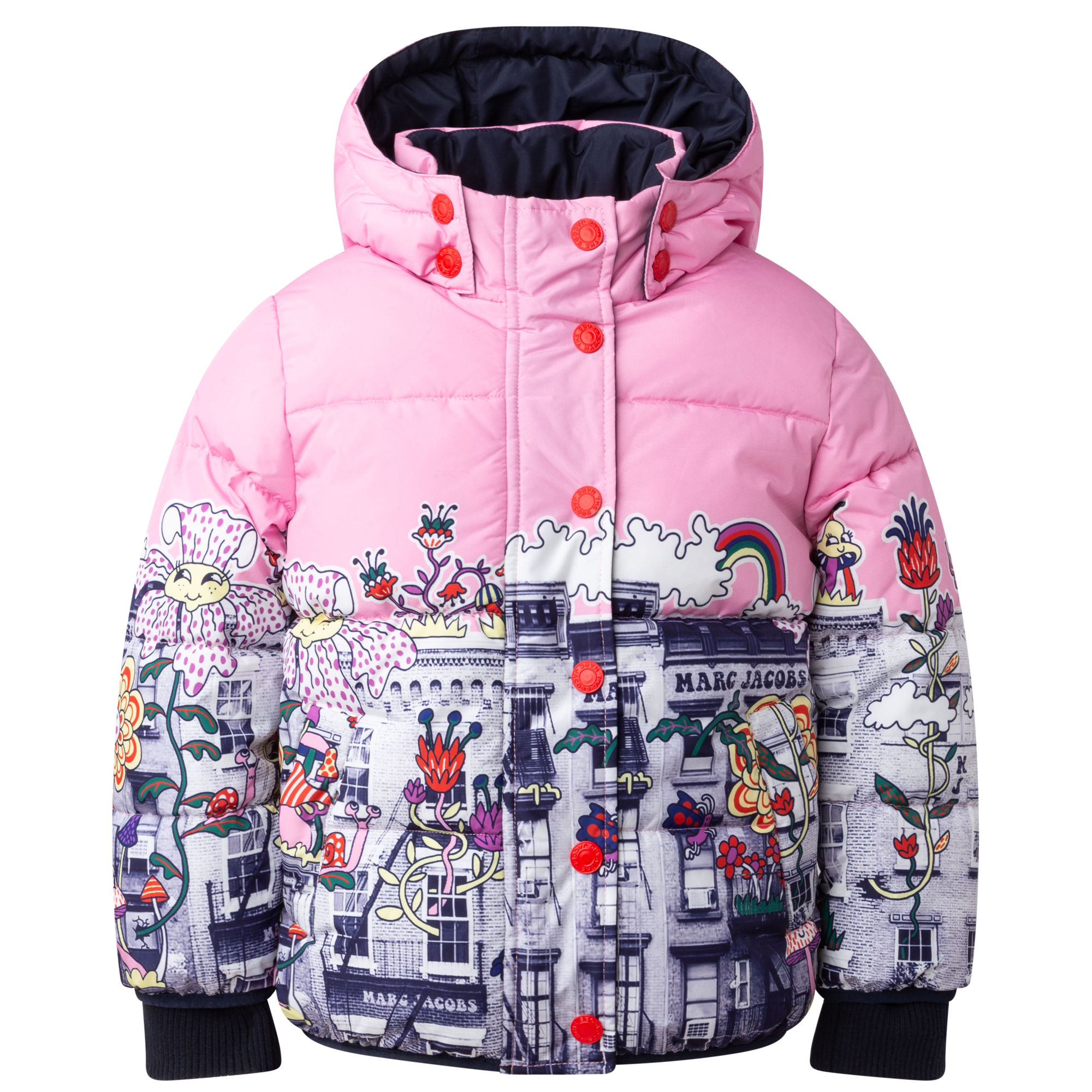 Hooded printed puffer jacket MARC JACOBS for GIRL