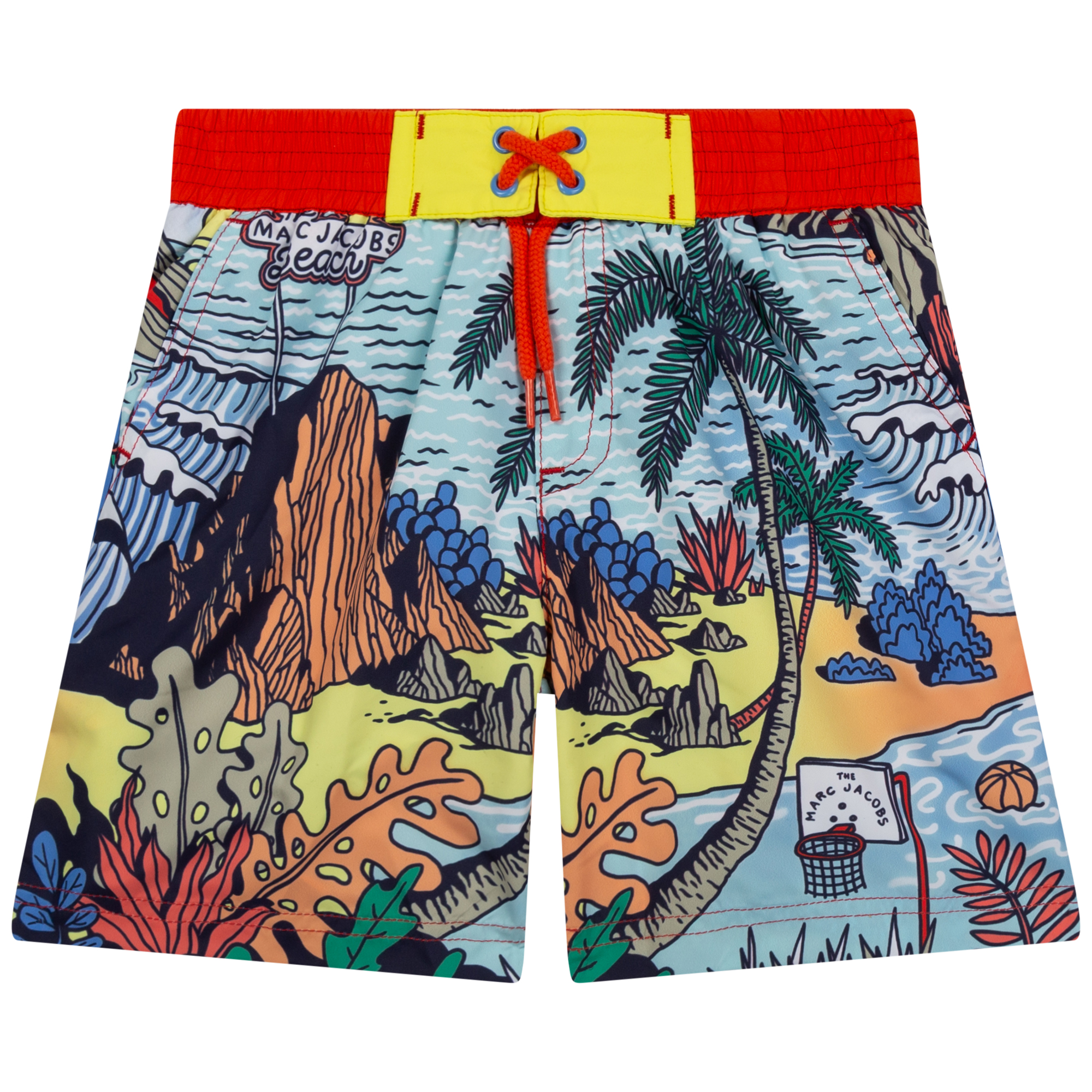 Printed twill swimming trunks MARC JACOBS for BOY