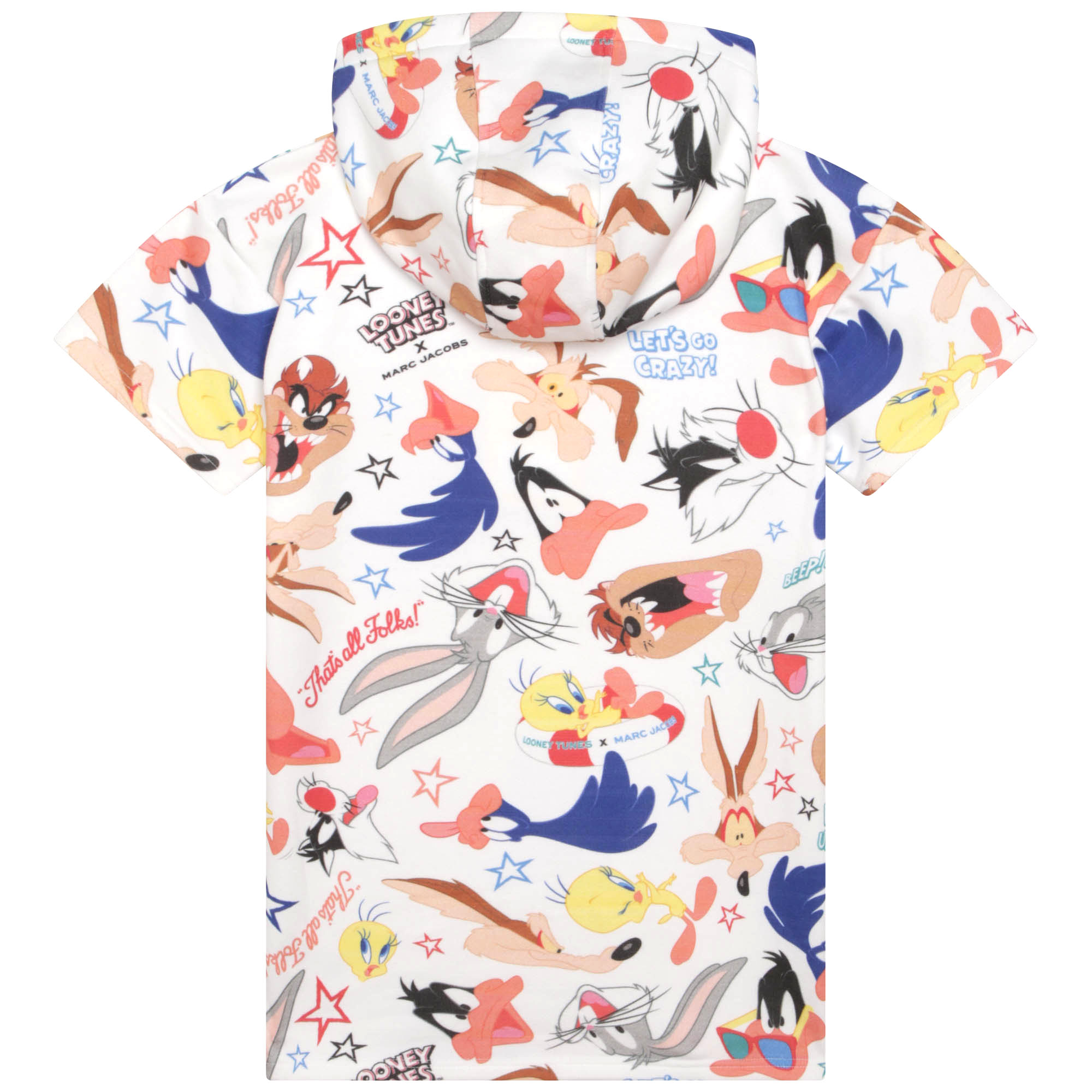 'looney tunes' hooded dress MARC JACOBS for UNISEX