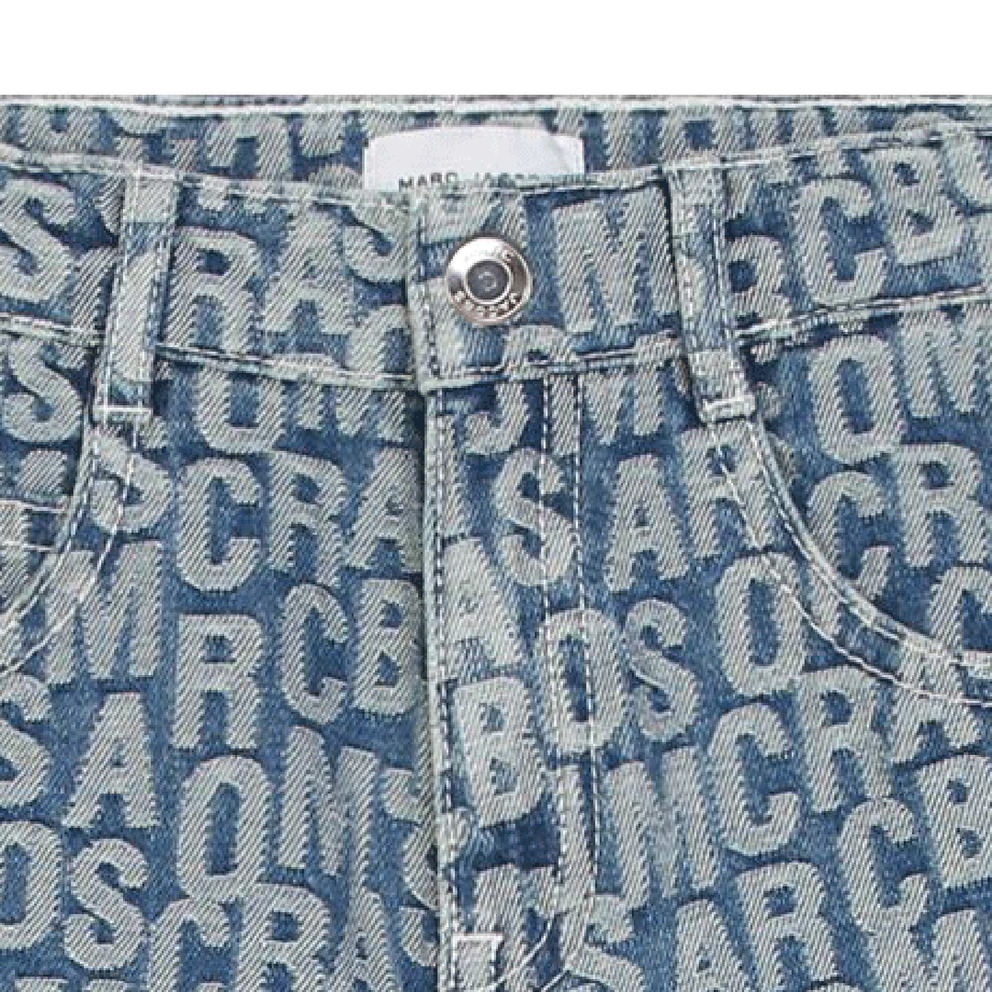 Monogram print jeans MARC JACOBS for GIRL