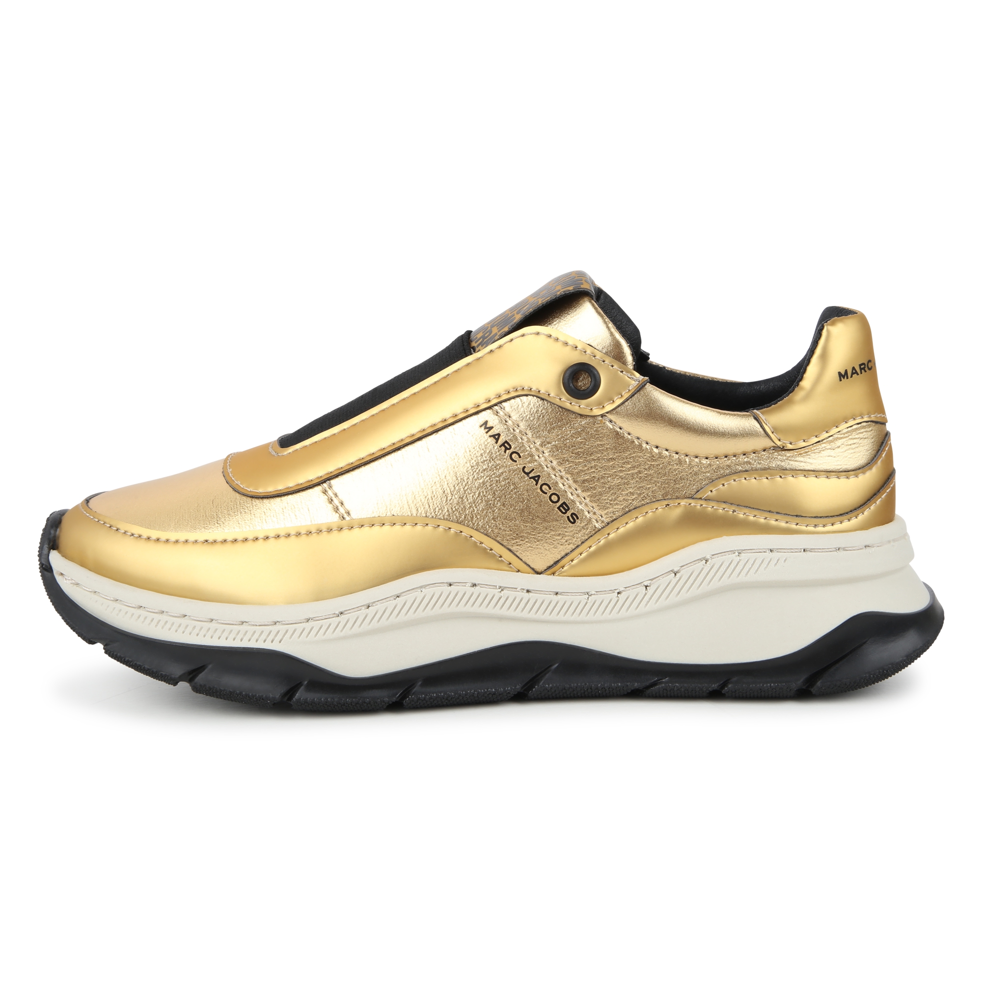 Gold-tone fabric trainers MARC JACOBS for GIRL