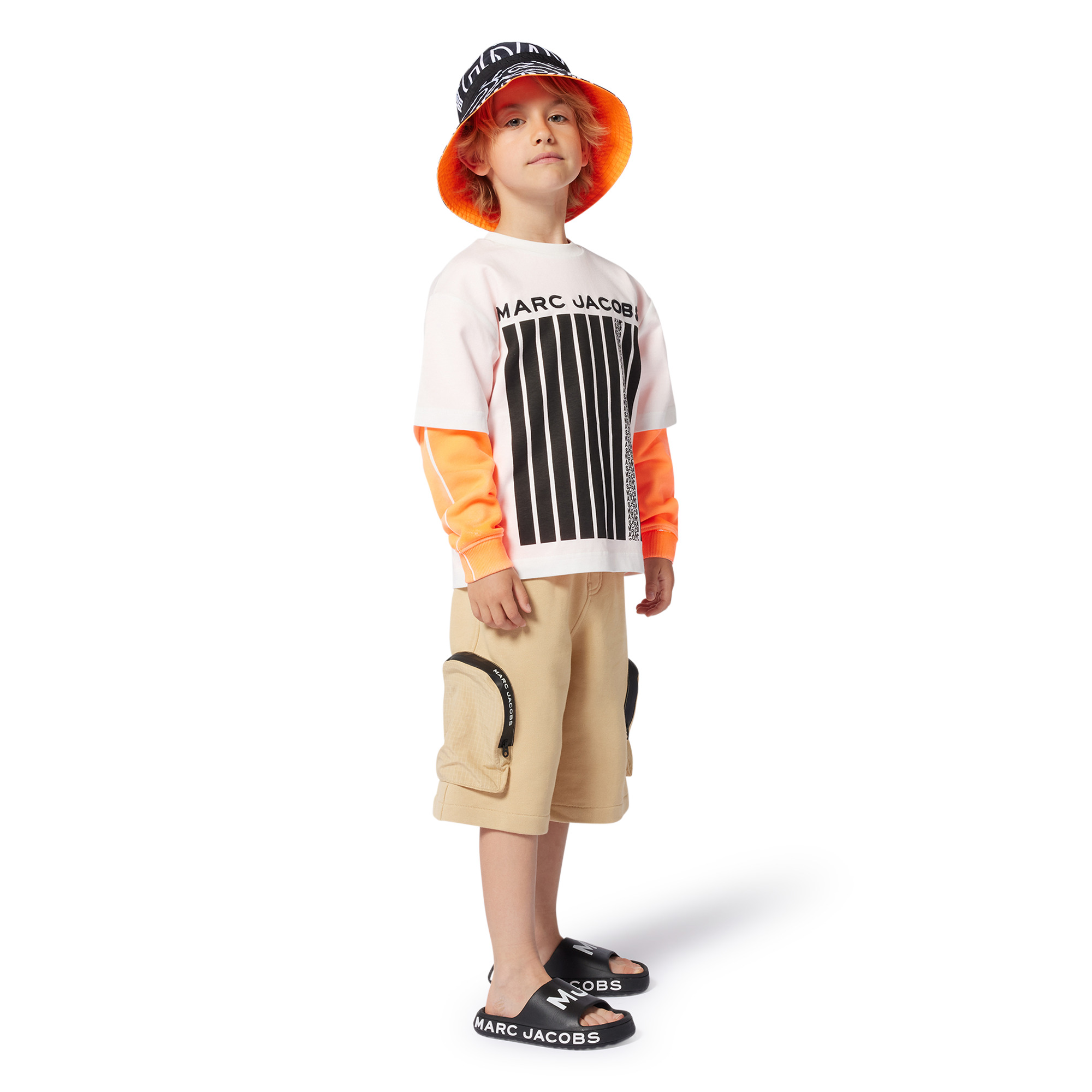 Two-tone cotton T-shirt MARC JACOBS for BOY