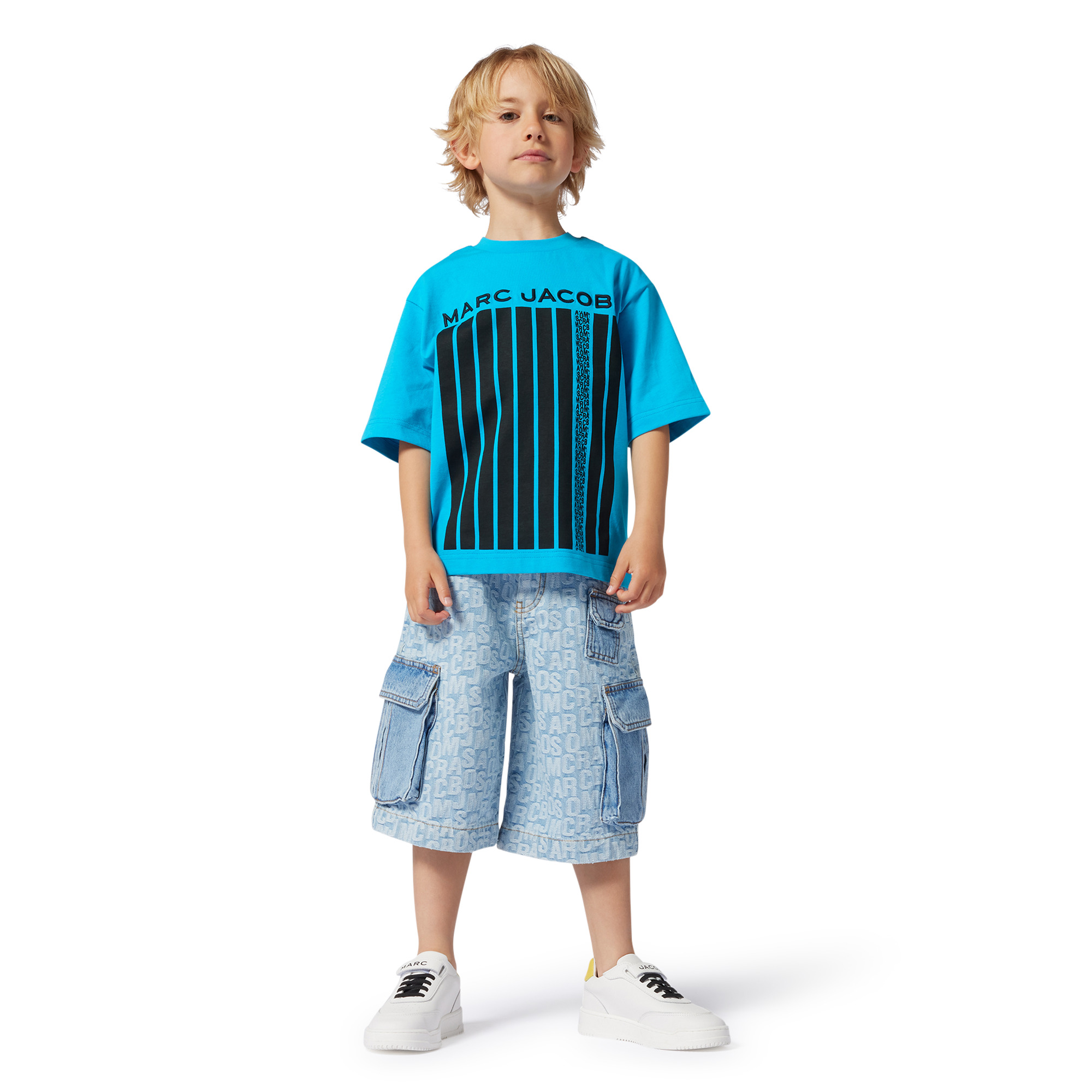 Two-tone cotton T-shirt MARC JACOBS for BOY