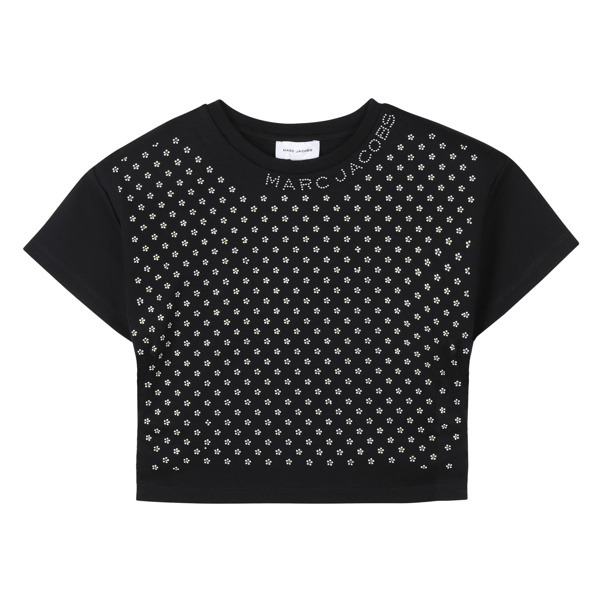 Top in cotone con strass MARC JACOBS Per BAMBINA