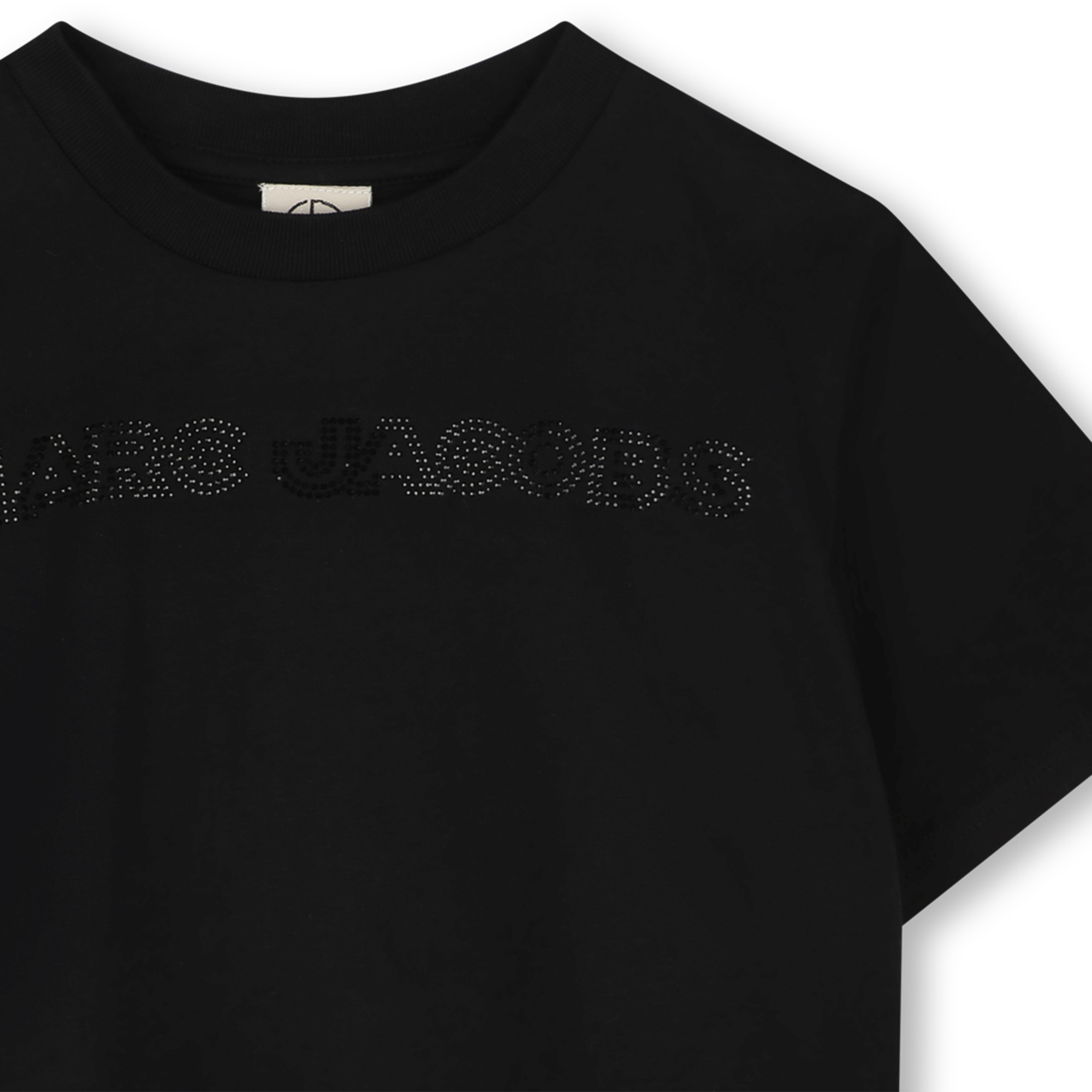 Cropped T-shirt with diamantés MARC JACOBS for GIRL