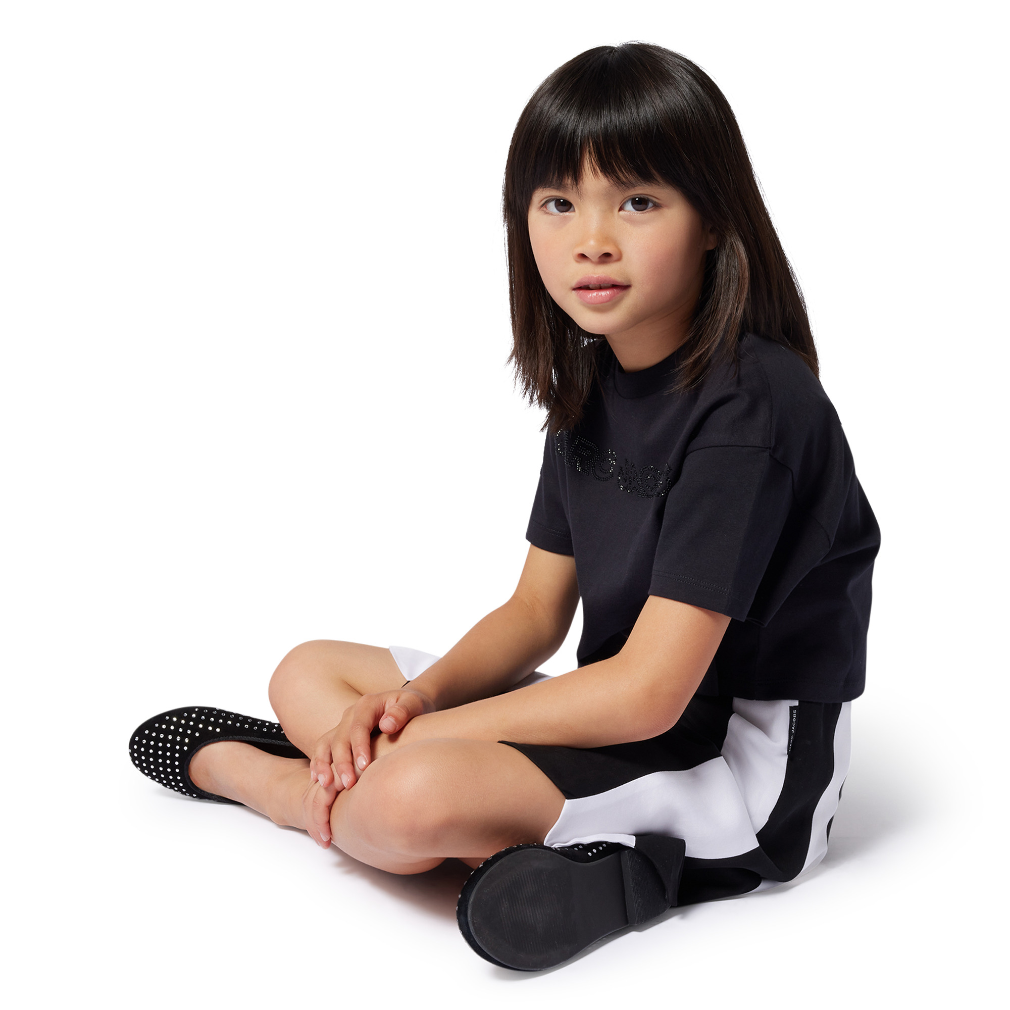 T-shirt court avec strass MARC JACOBS pour FILLE