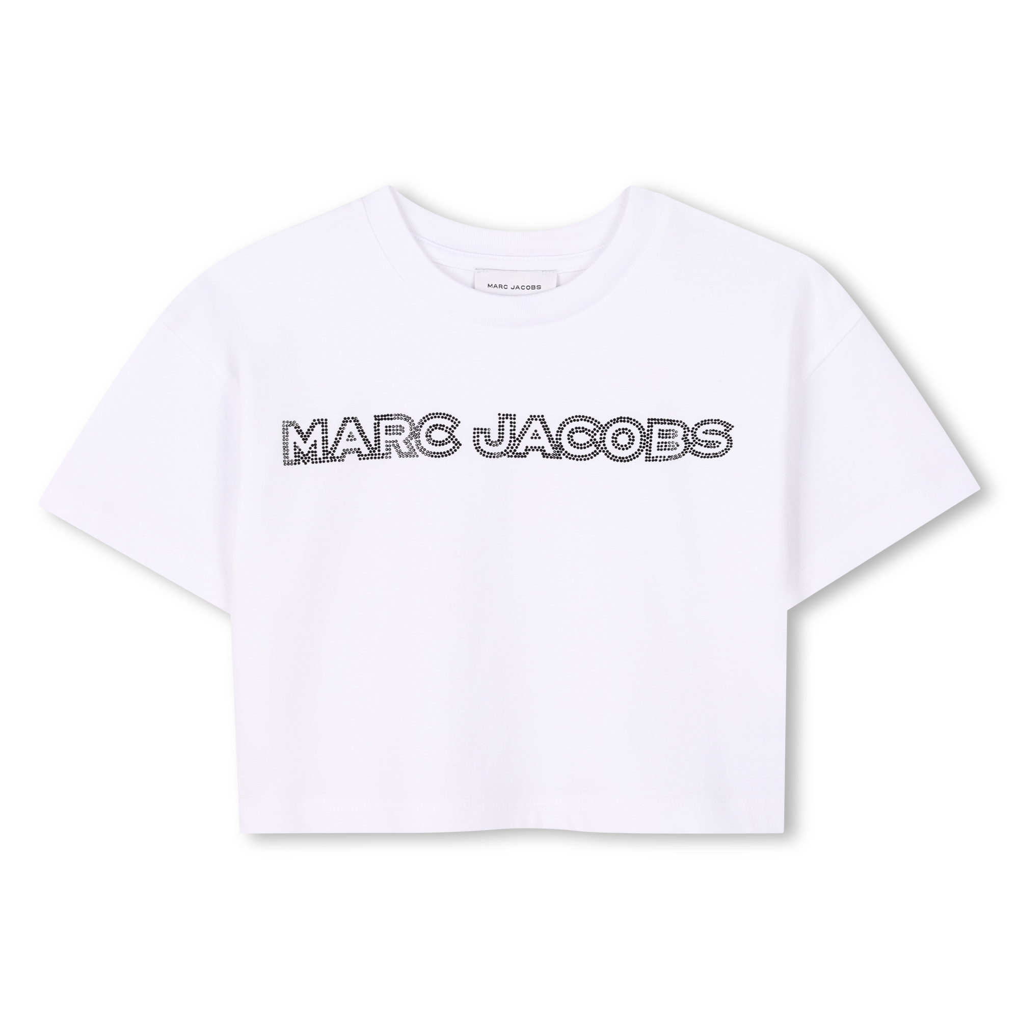 Cropped T-shirt with diamantés MARC JACOBS for GIRL