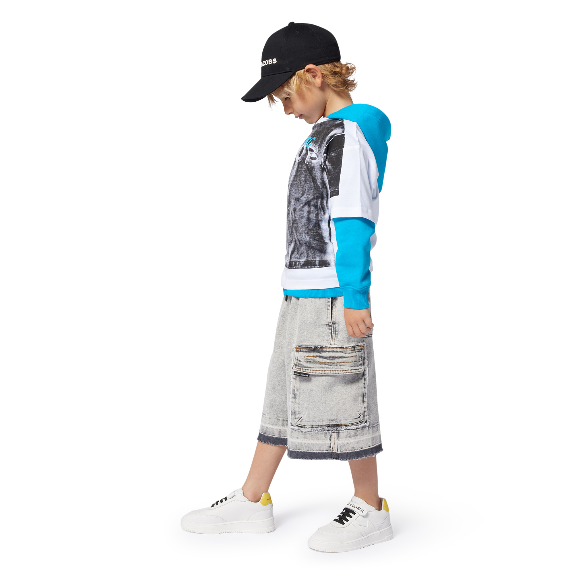 Long denim Bermuda shorts MARC JACOBS for BOY