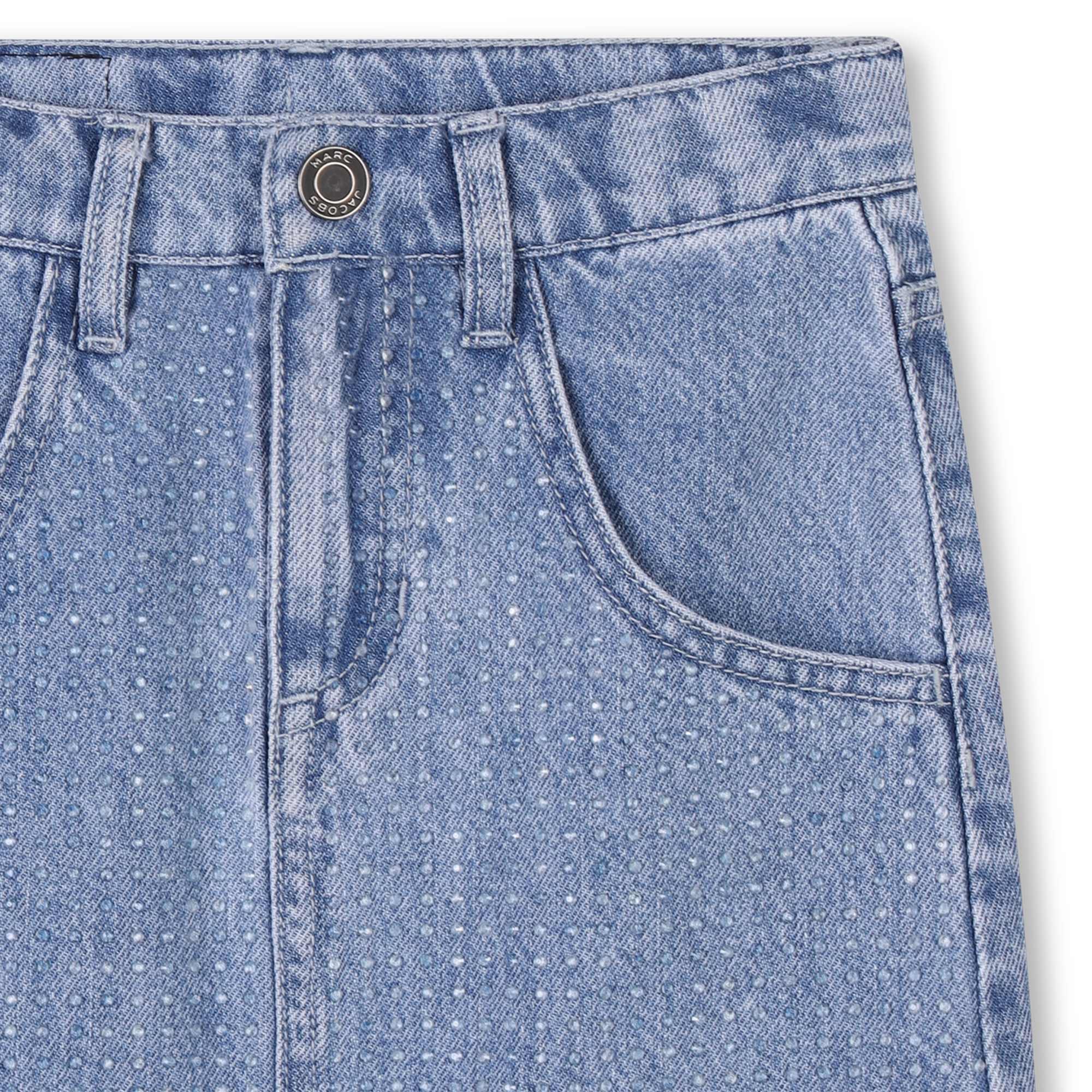 Jupe en jean avec strass MARC JACOBS pour FILLE