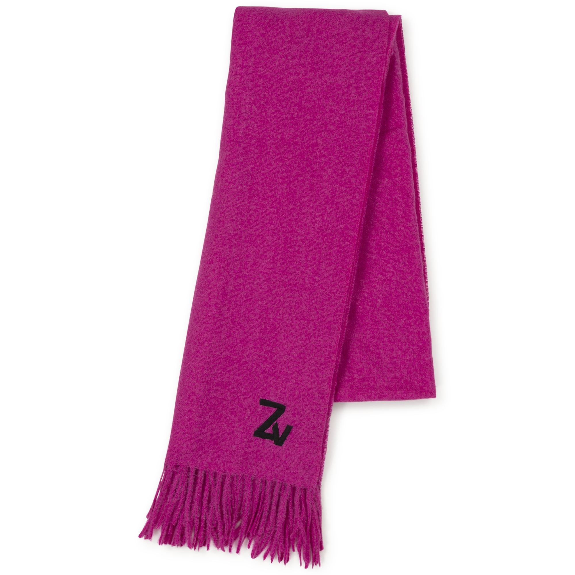 Geborduurde sjaal met franjes ZADIG & VOLTAIRE Voor