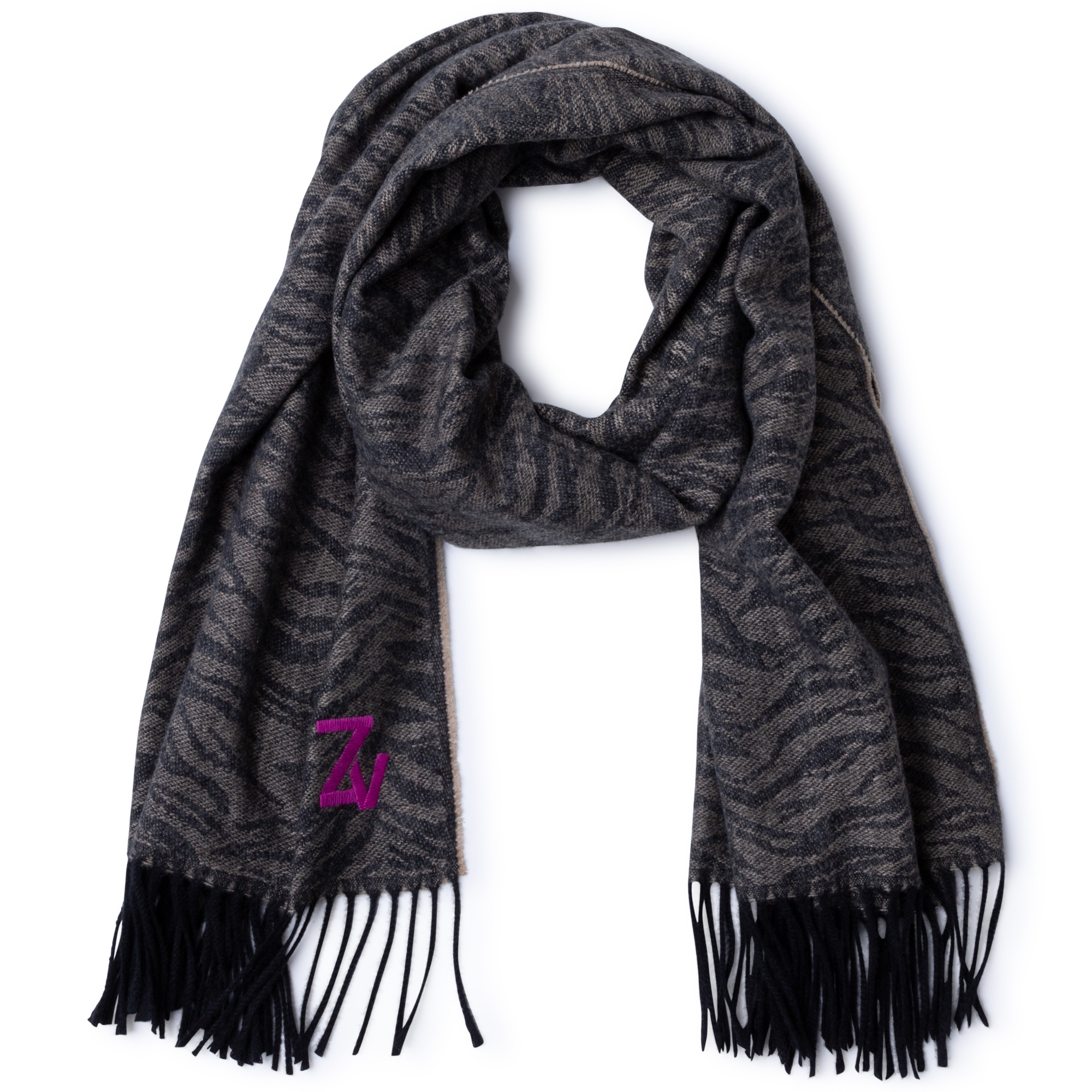 Zebra-print scarf ZADIG & VOLTAIRE for GIRL