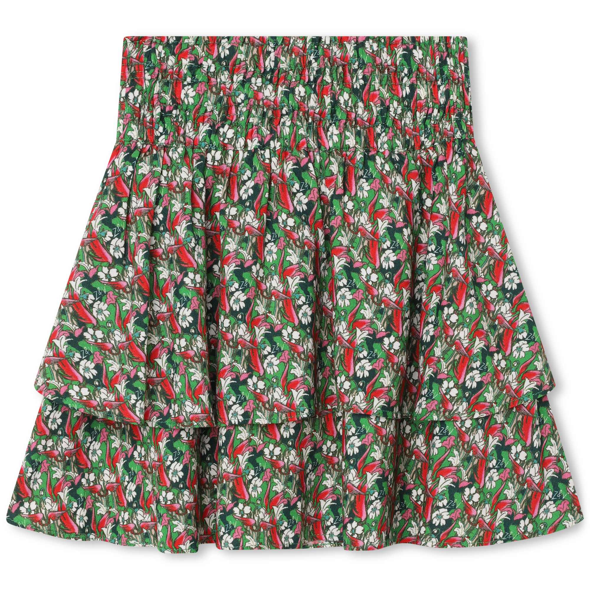 Flower-print frilled skirt ZADIG & VOLTAIRE for GIRL