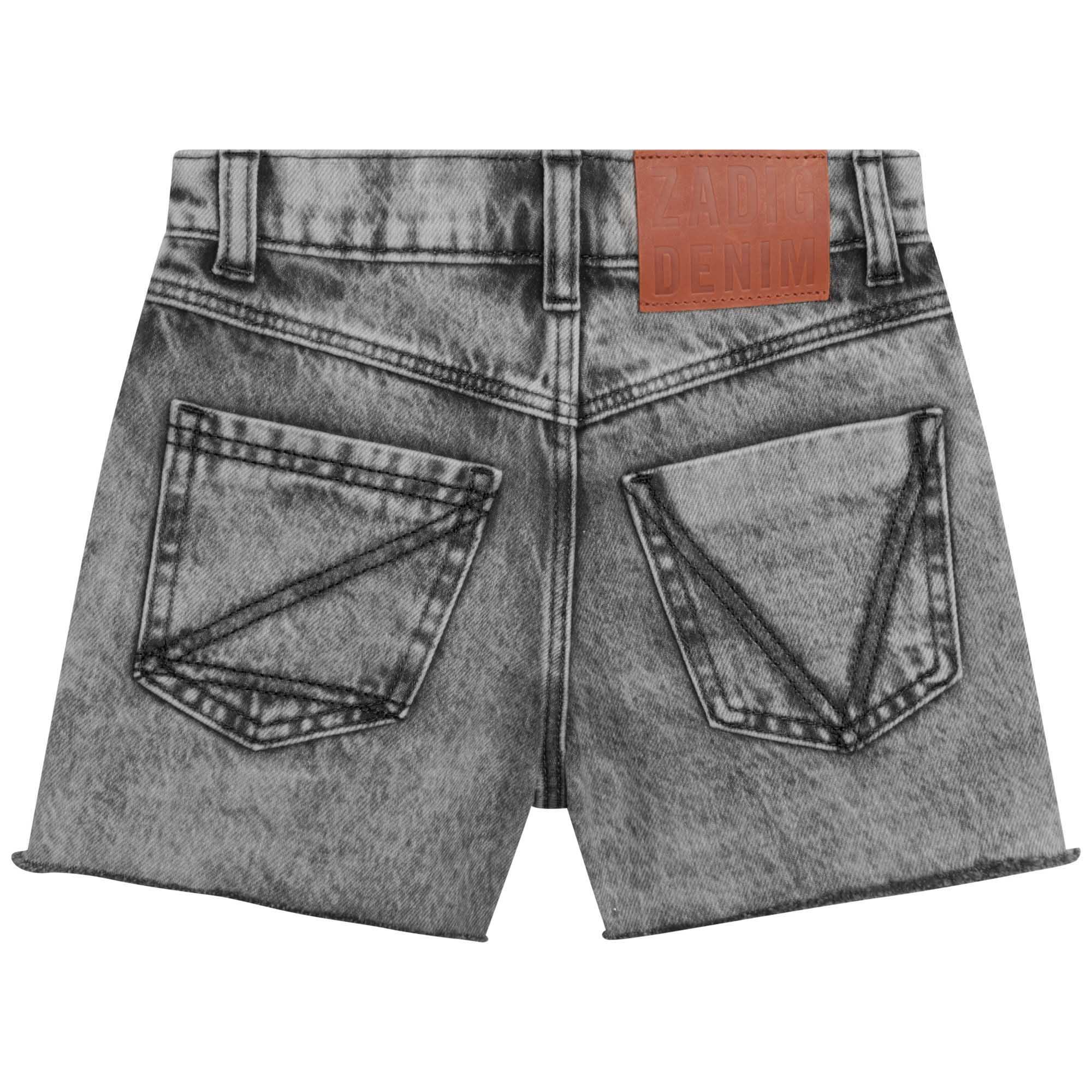 Adjustable cotton denim shorts ZADIG & VOLTAIRE for GIRL