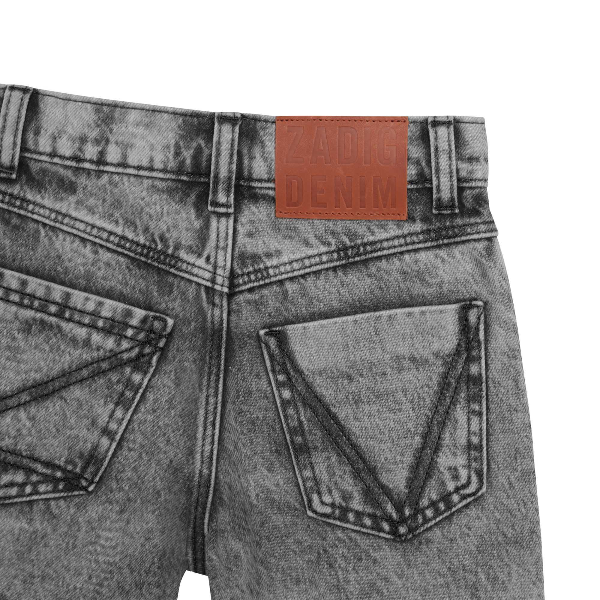Short ajustable en jean coton ZADIG & VOLTAIRE pour FILLE