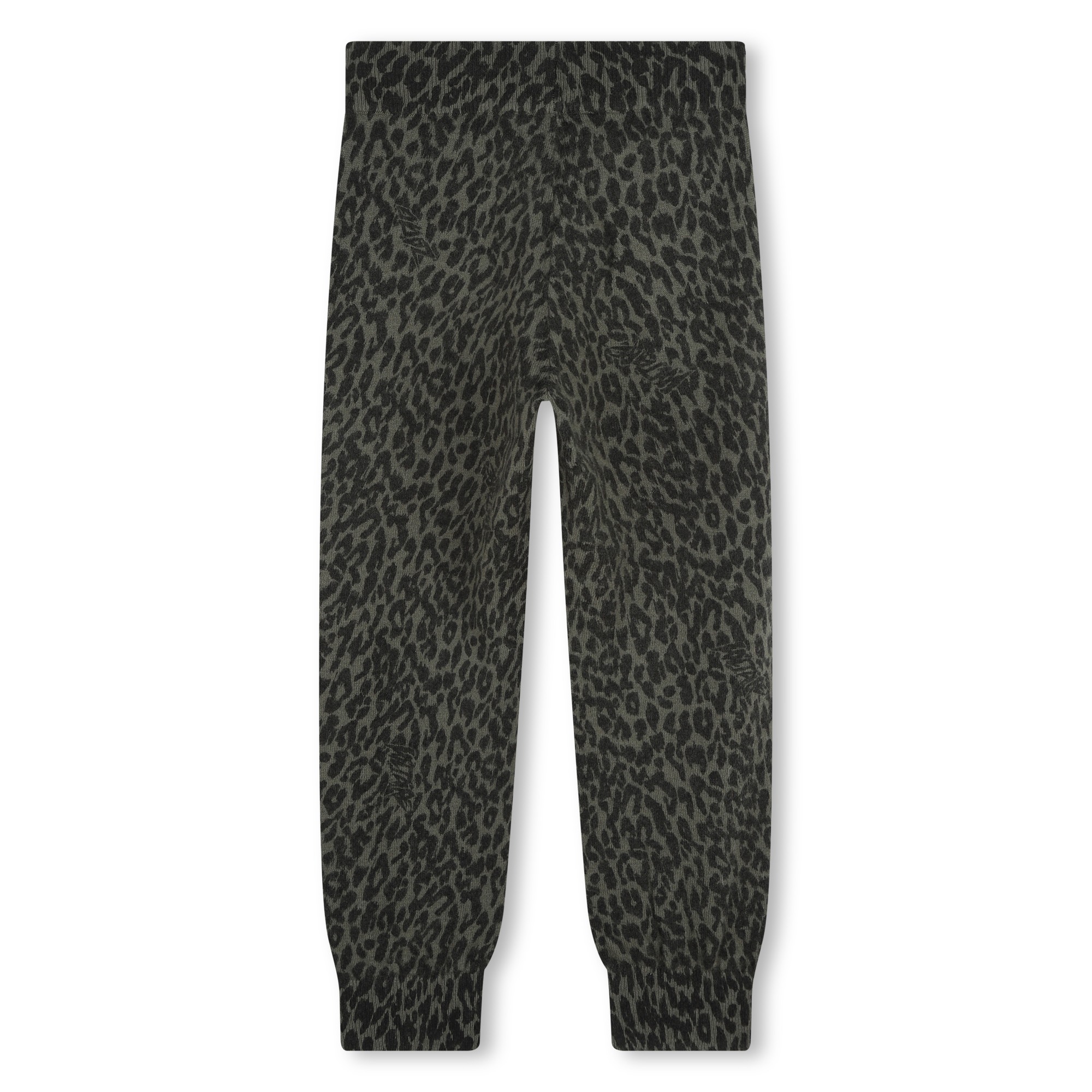 Pantalon jogging en polaire - Blanc/motif léopard - ENFANT