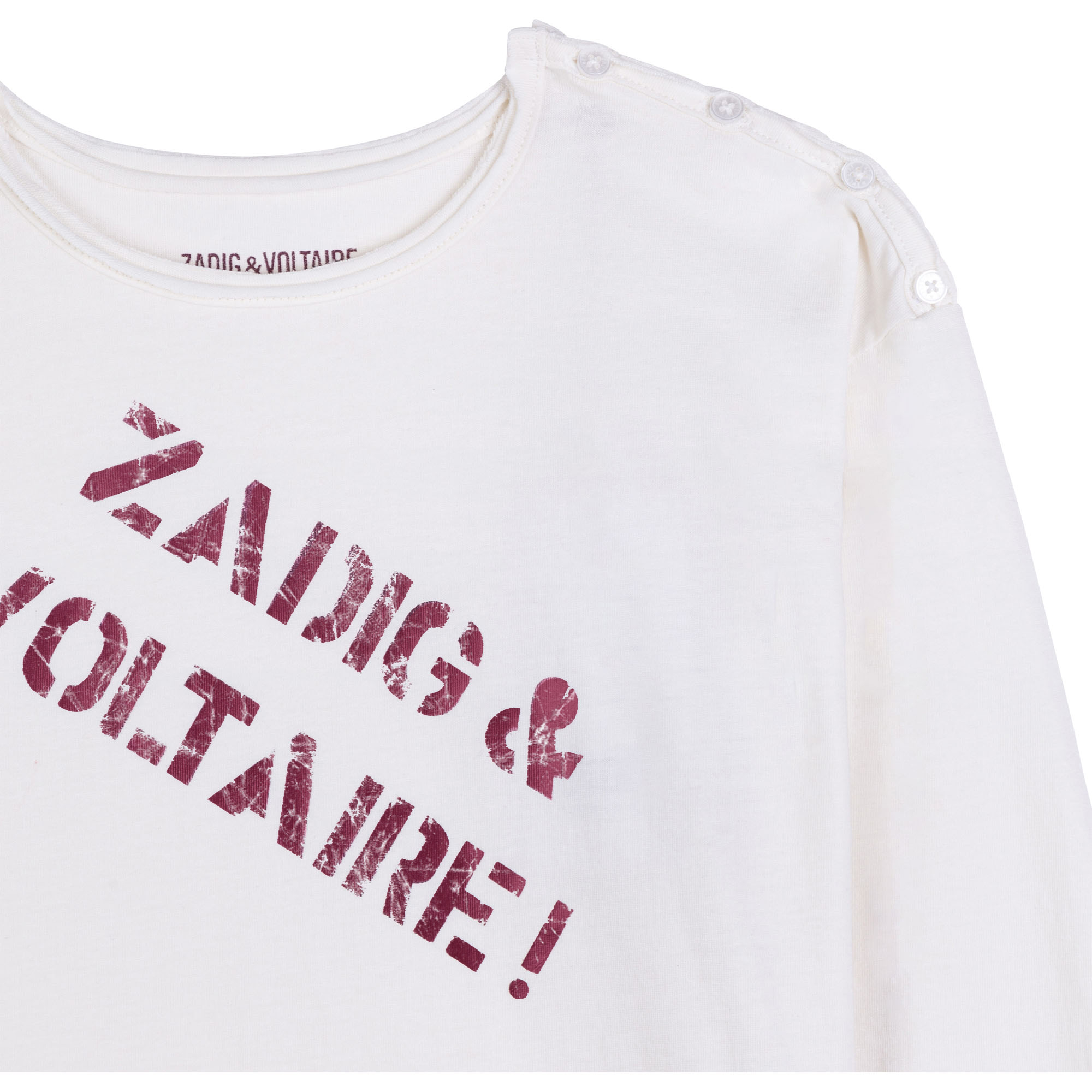 Camiseta de punto de algodón ZADIG & VOLTAIRE para NIÑA
