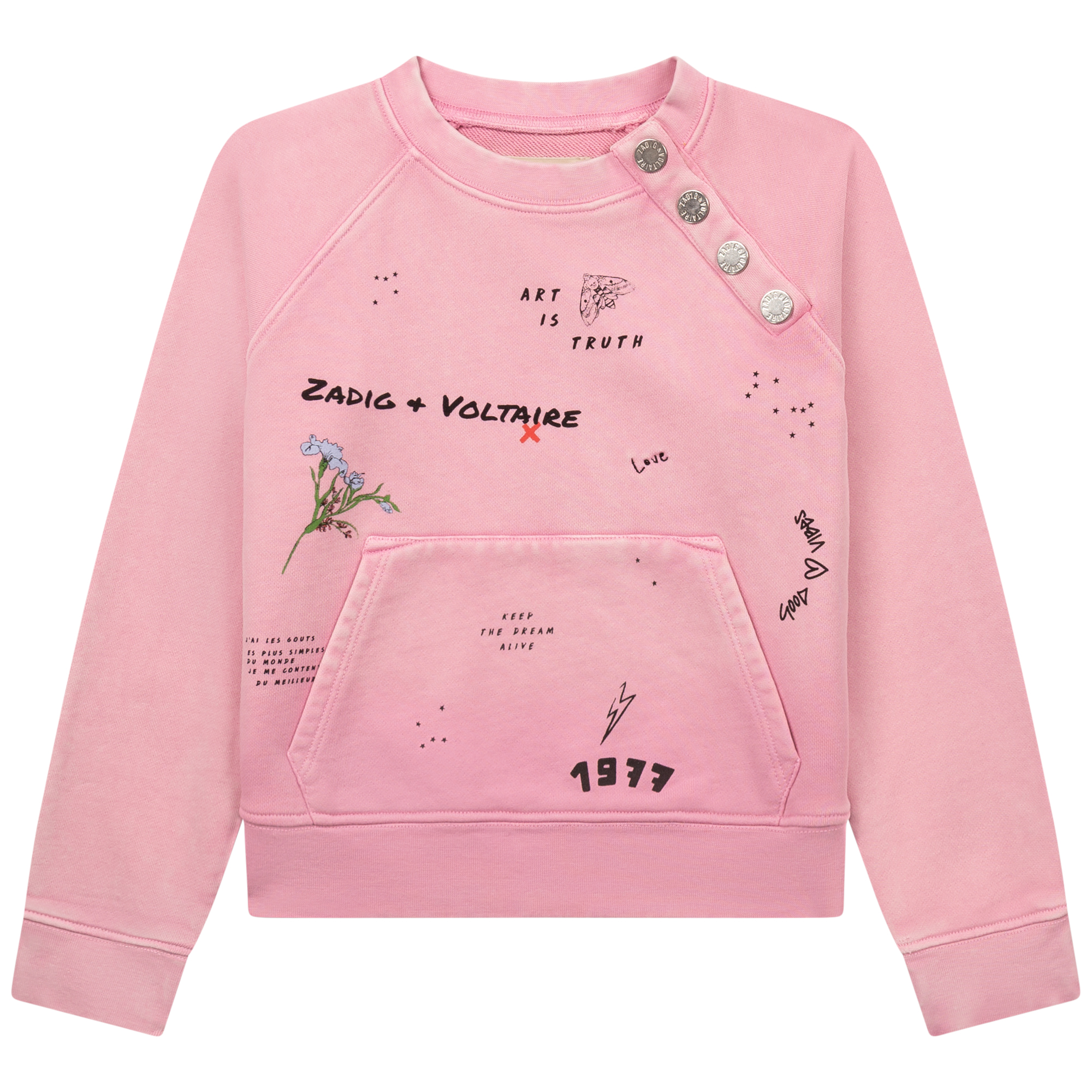 Fleece sweatshirt ZADIG & VOLTAIRE for GIRL