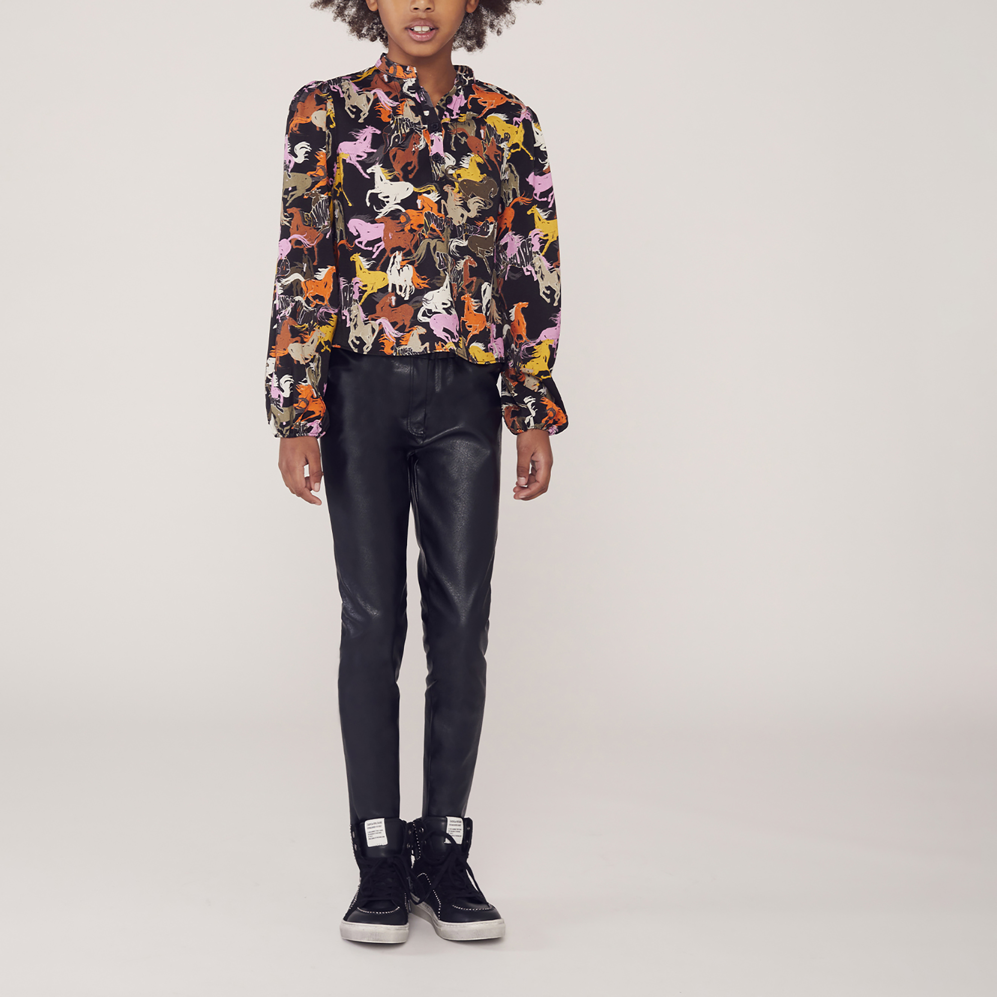 Printed button-up blouse ZADIG & VOLTAIRE for GIRL