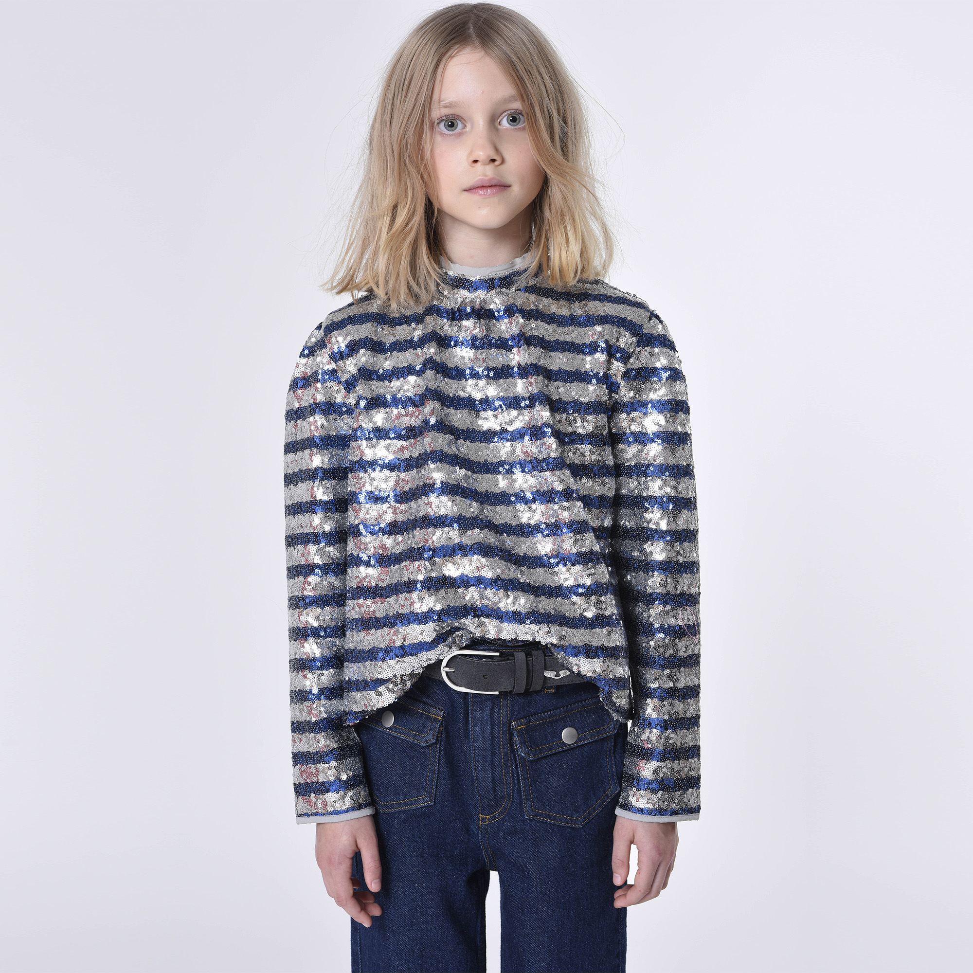 Sequinned party blouse ZADIG & VOLTAIRE for GIRL