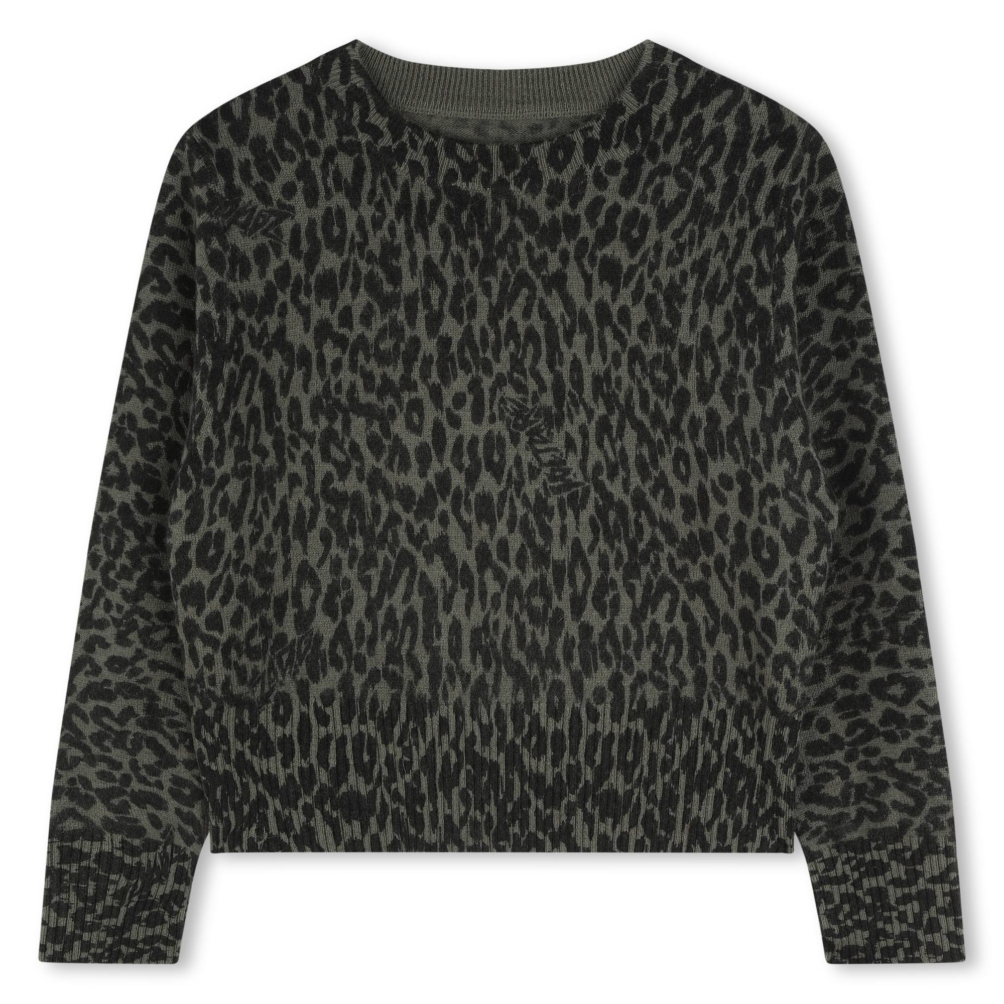 Leopard-jacquard jumper ZADIG & VOLTAIRE for GIRL