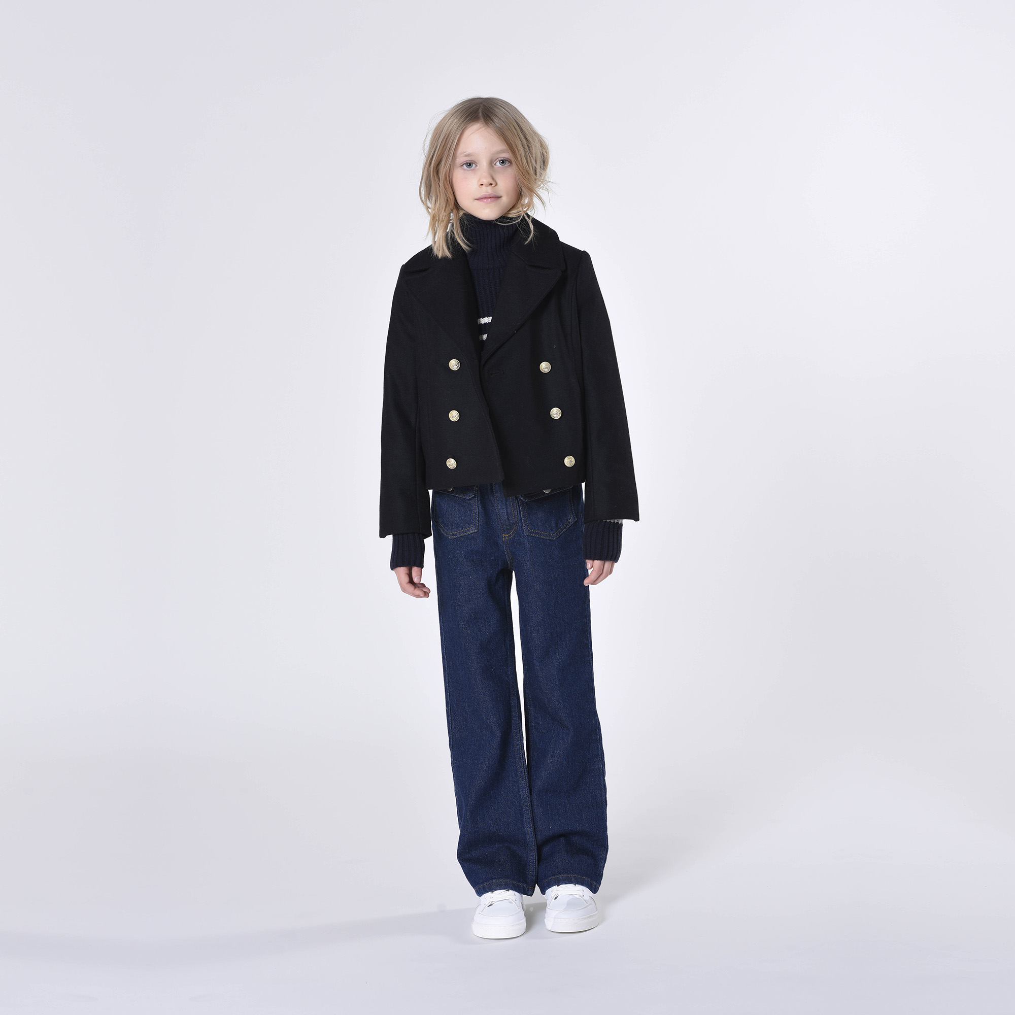 Embroidered-back pea coat ZADIG & VOLTAIRE for GIRL