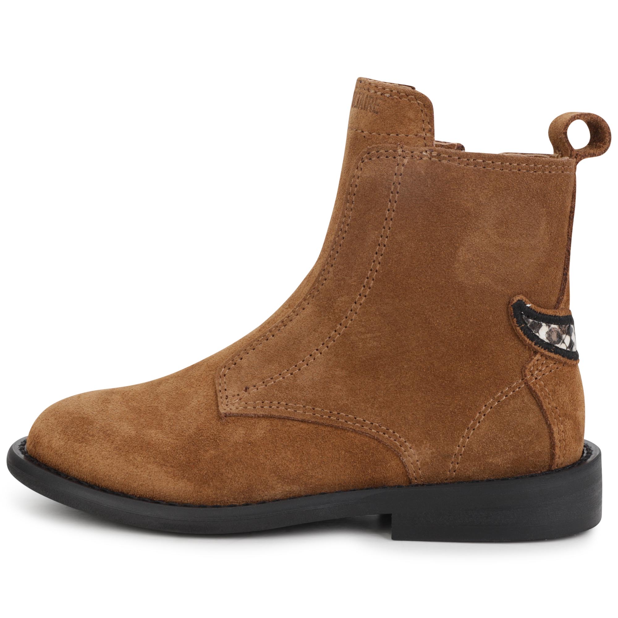 Suede leather zipped boots ZADIG & VOLTAIRE for GIRL