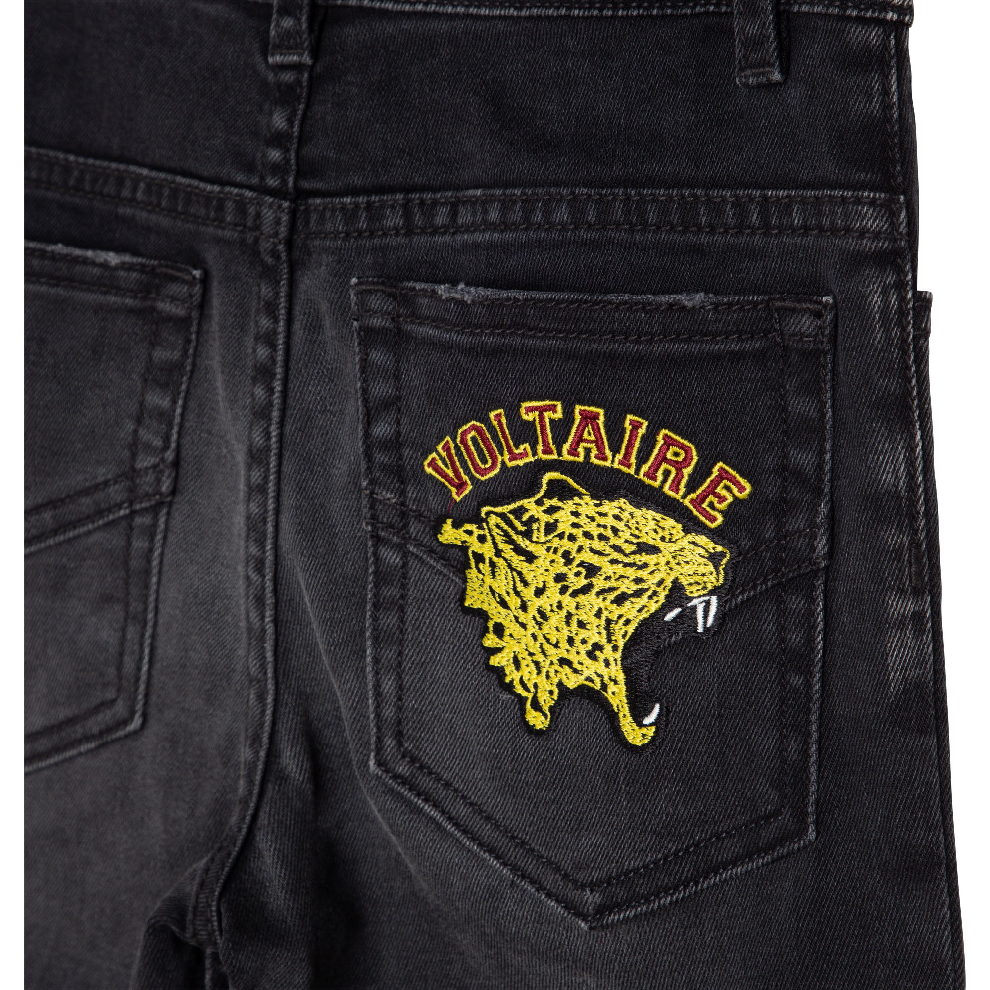 Slim Fit-Jeans mit Waschung und Stickerei ZADIG & VOLTAIRE Für JUNGE