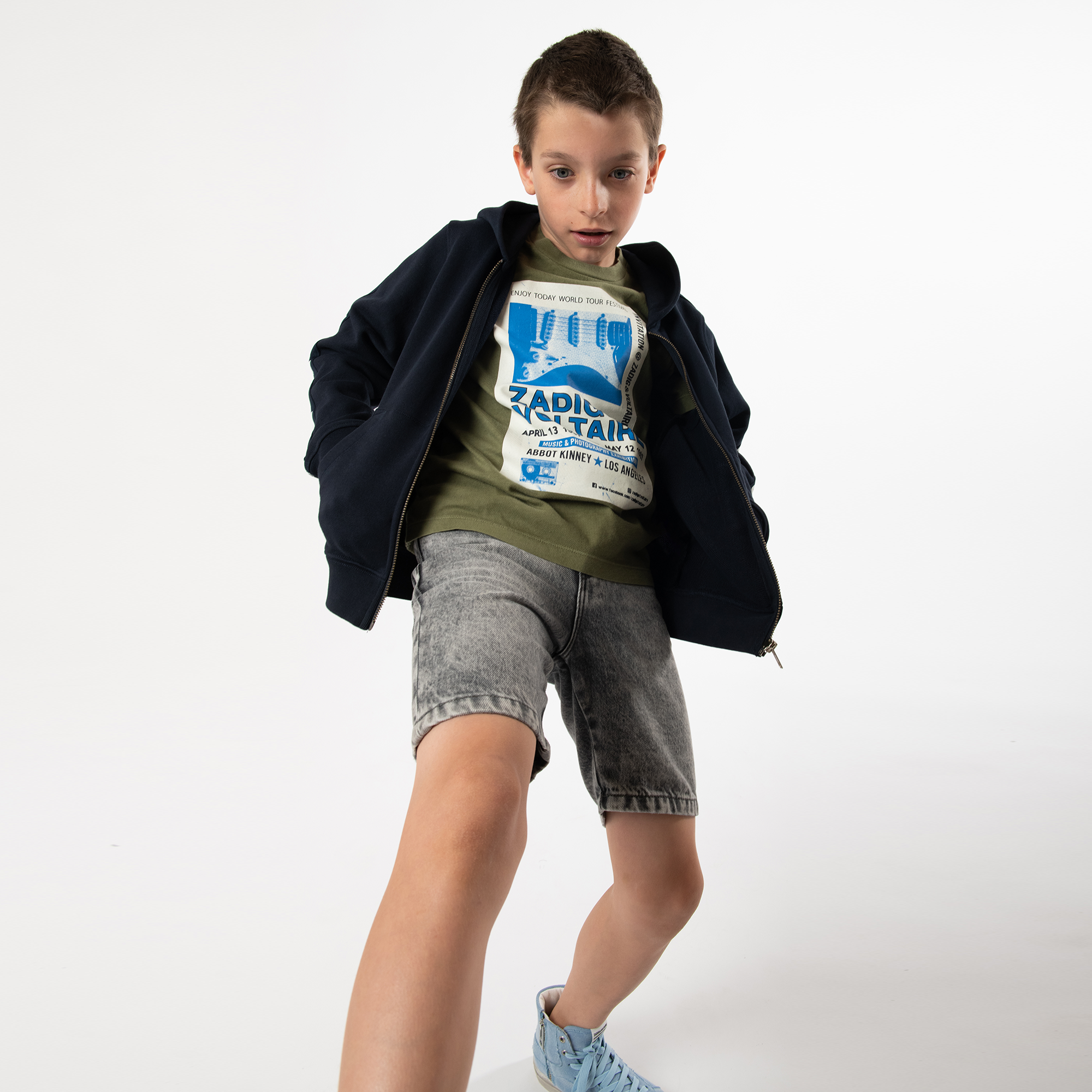 5-pocket cotton denim shorts ZADIG & VOLTAIRE for BOY