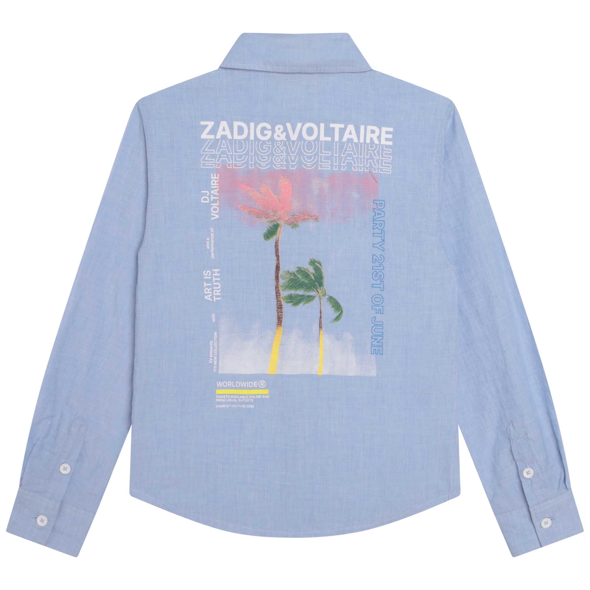 Camicia in cotone con stampa ZADIG & VOLTAIRE Per RAGAZZO