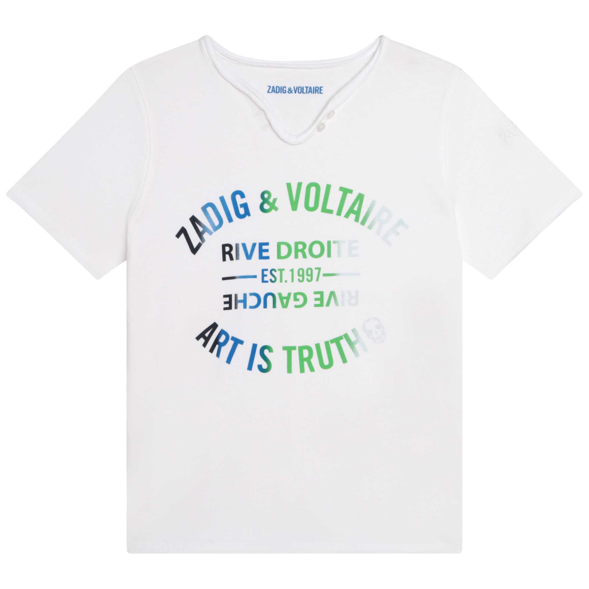 T-shirt avec broderie ZADIG & VOLTAIRE pour GARCON