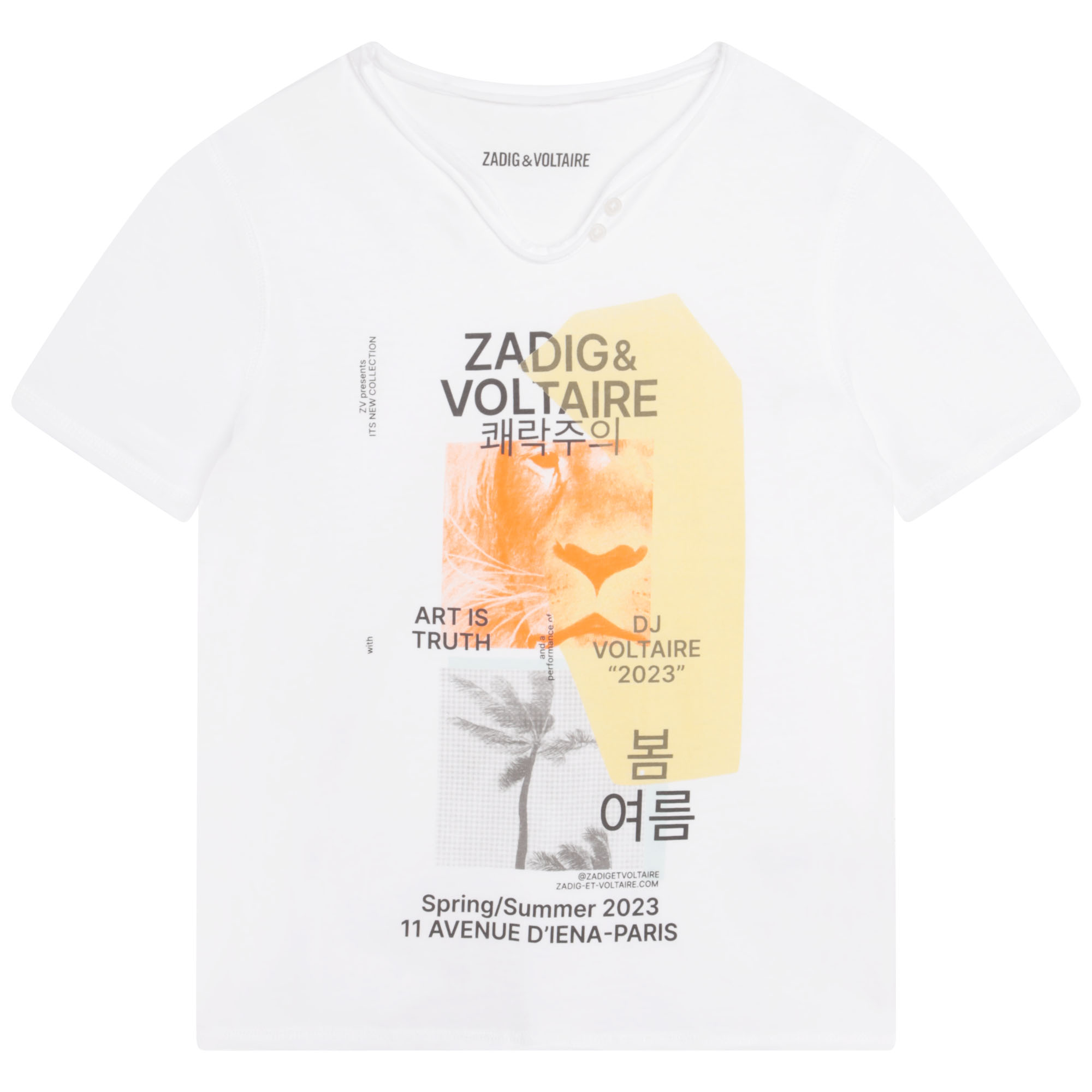 Camiseta con estampado frontal ZADIG & VOLTAIRE para NIÑO