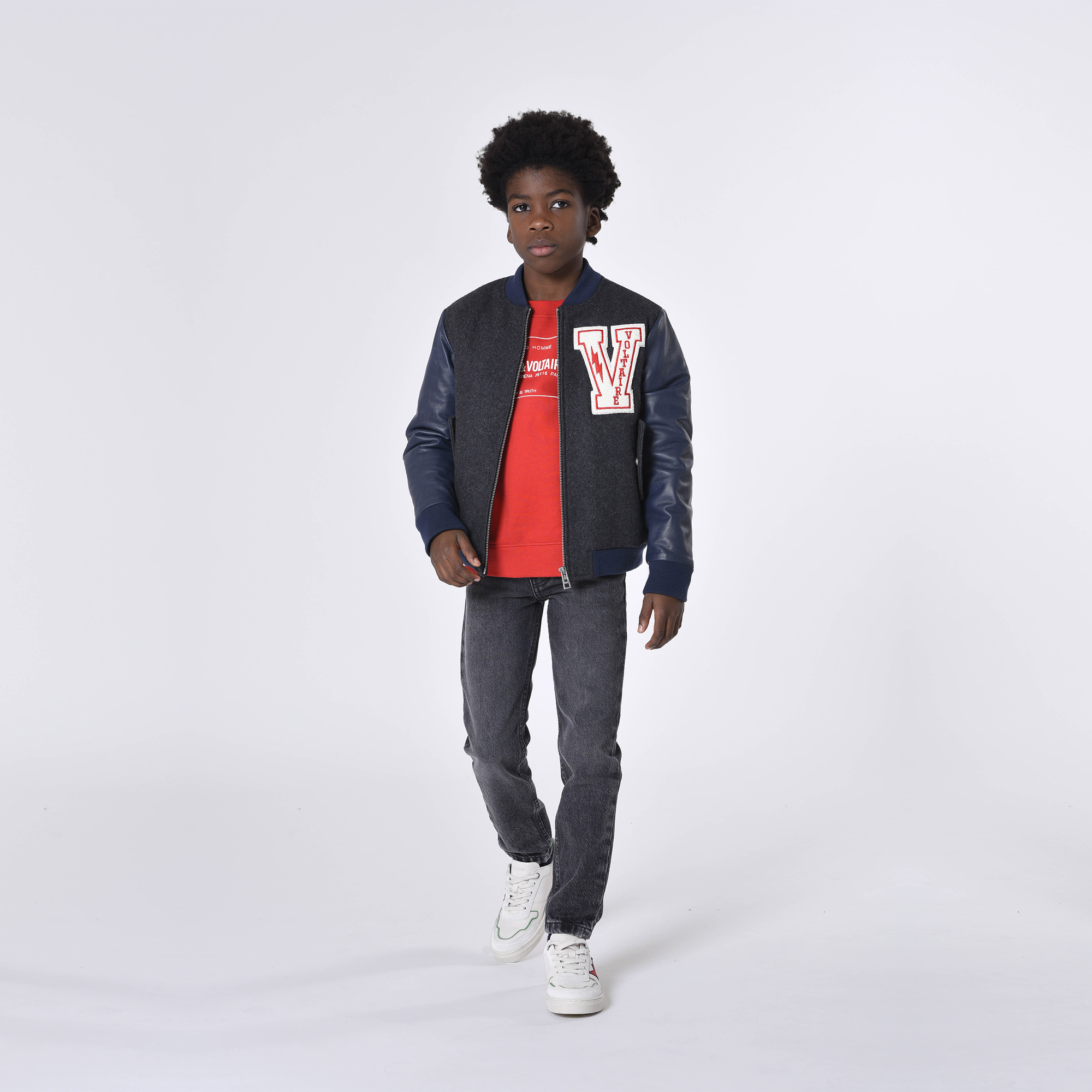 Bi-material jacket ZADIG & VOLTAIRE for BOY
