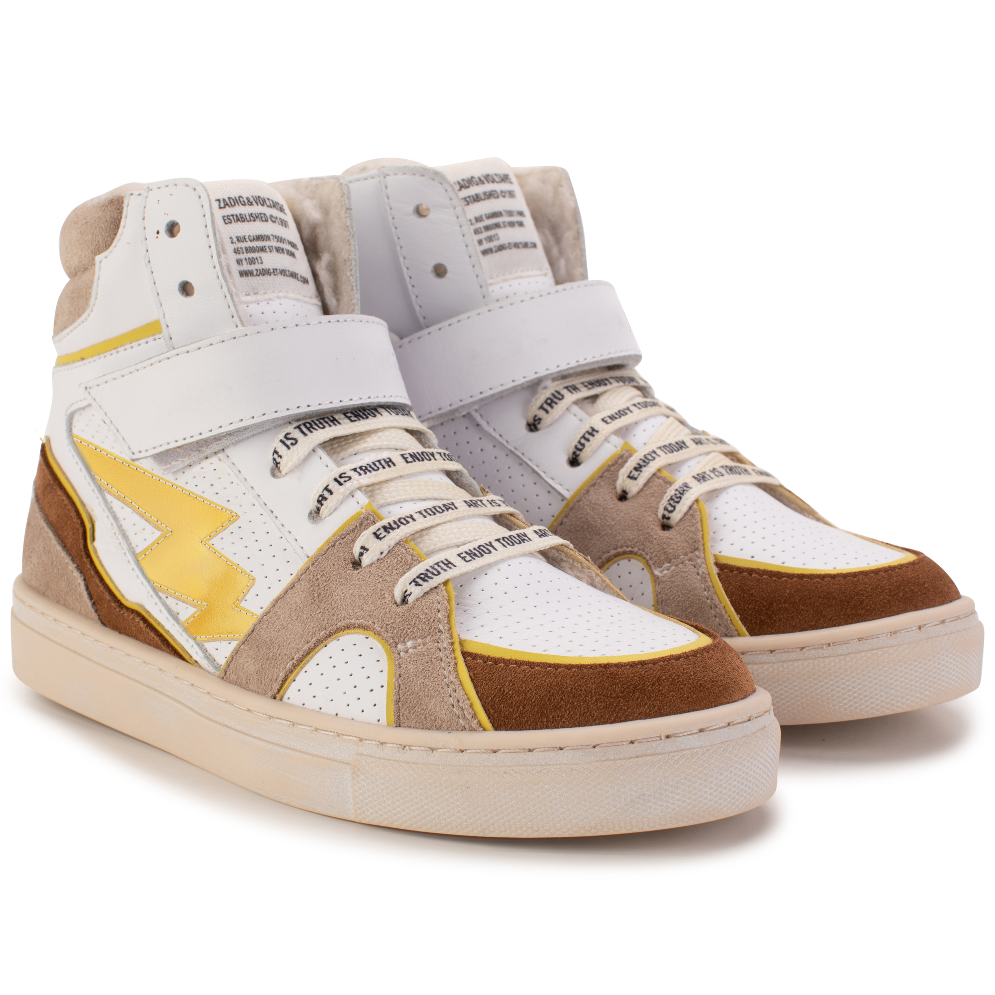 Hi-Top Leather Sneakers ZADIG & VOLTAIRE for BOY