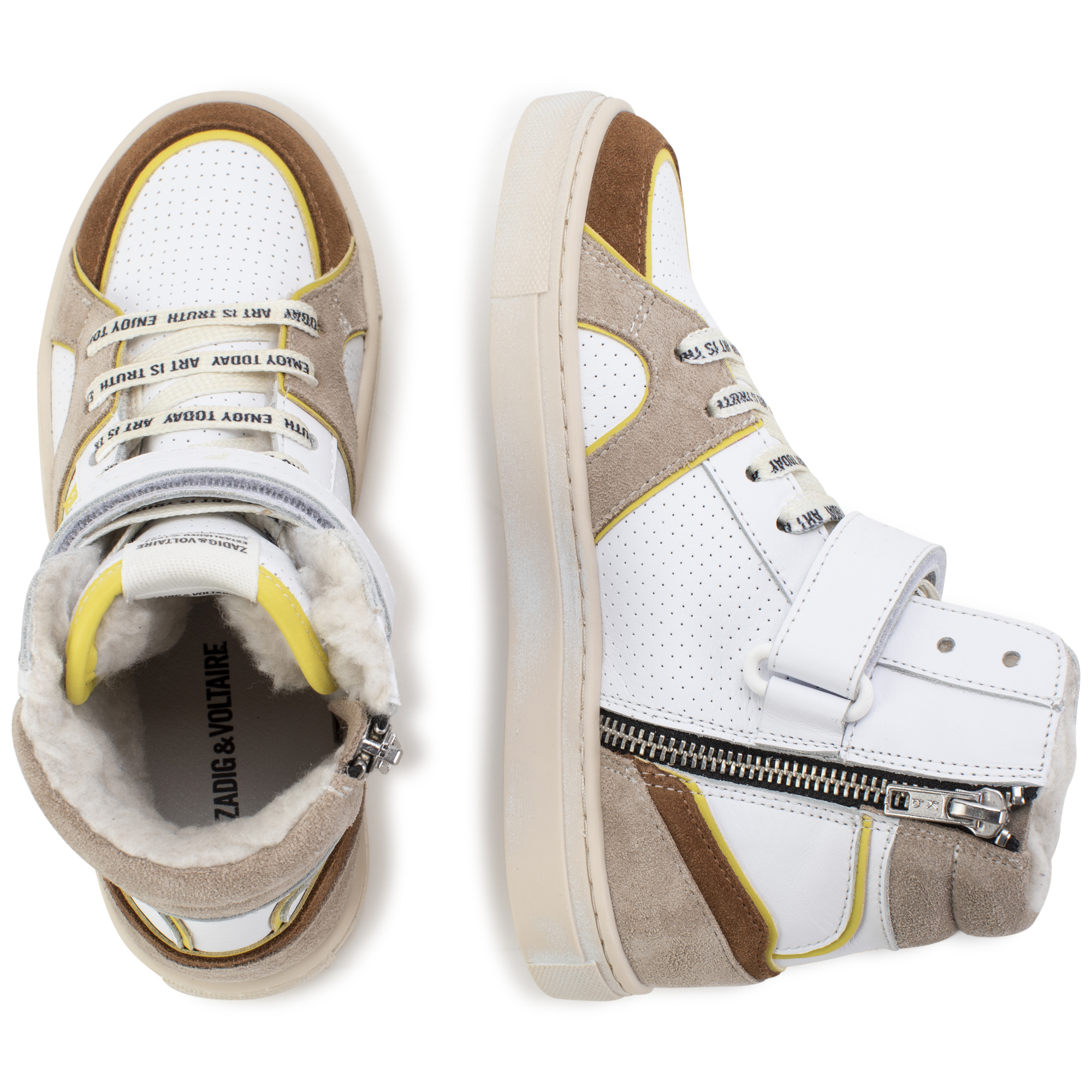 High-top leather trainers ZADIG & VOLTAIRE for BOY