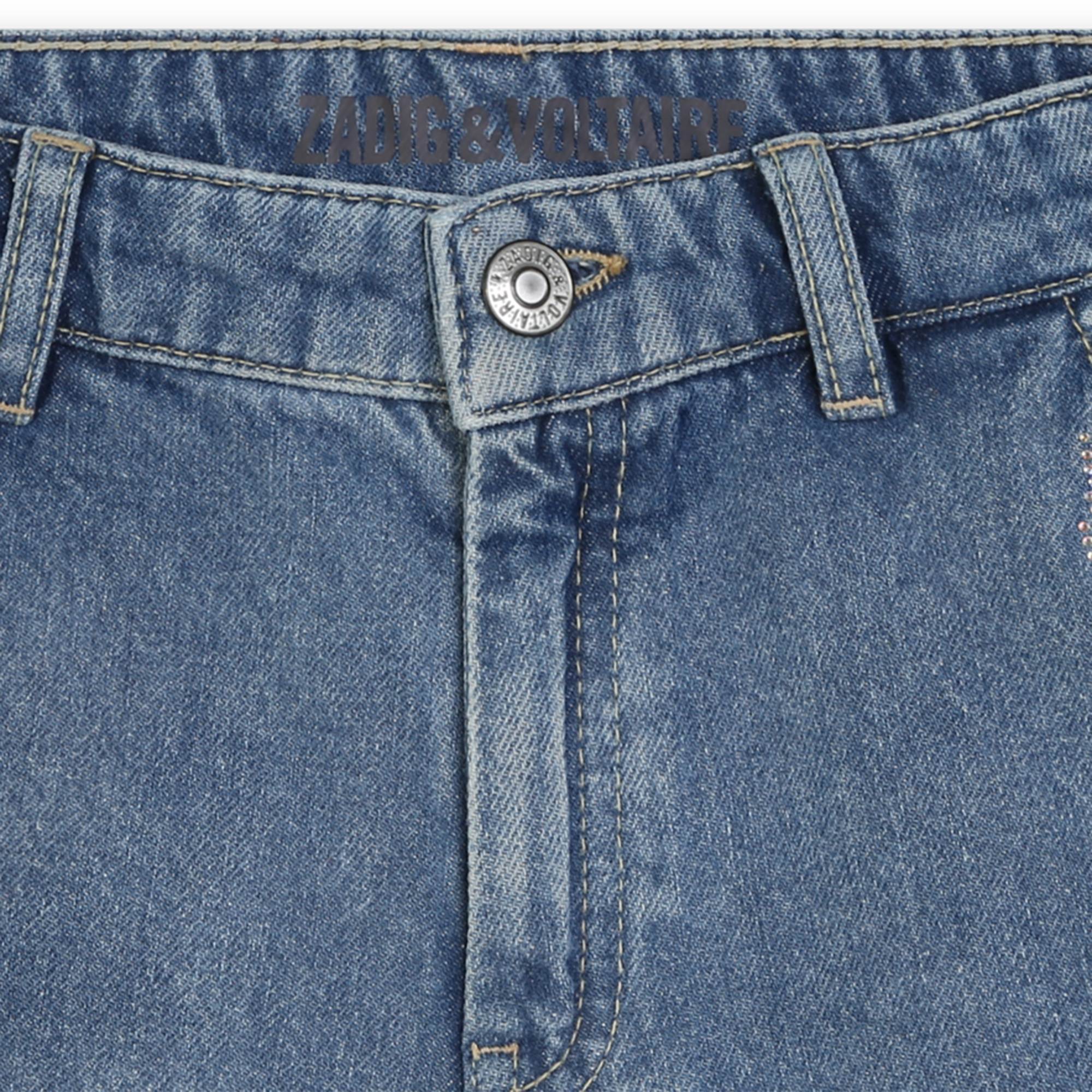 Short en jean avec strass ZADIG & VOLTAIRE pour FILLE