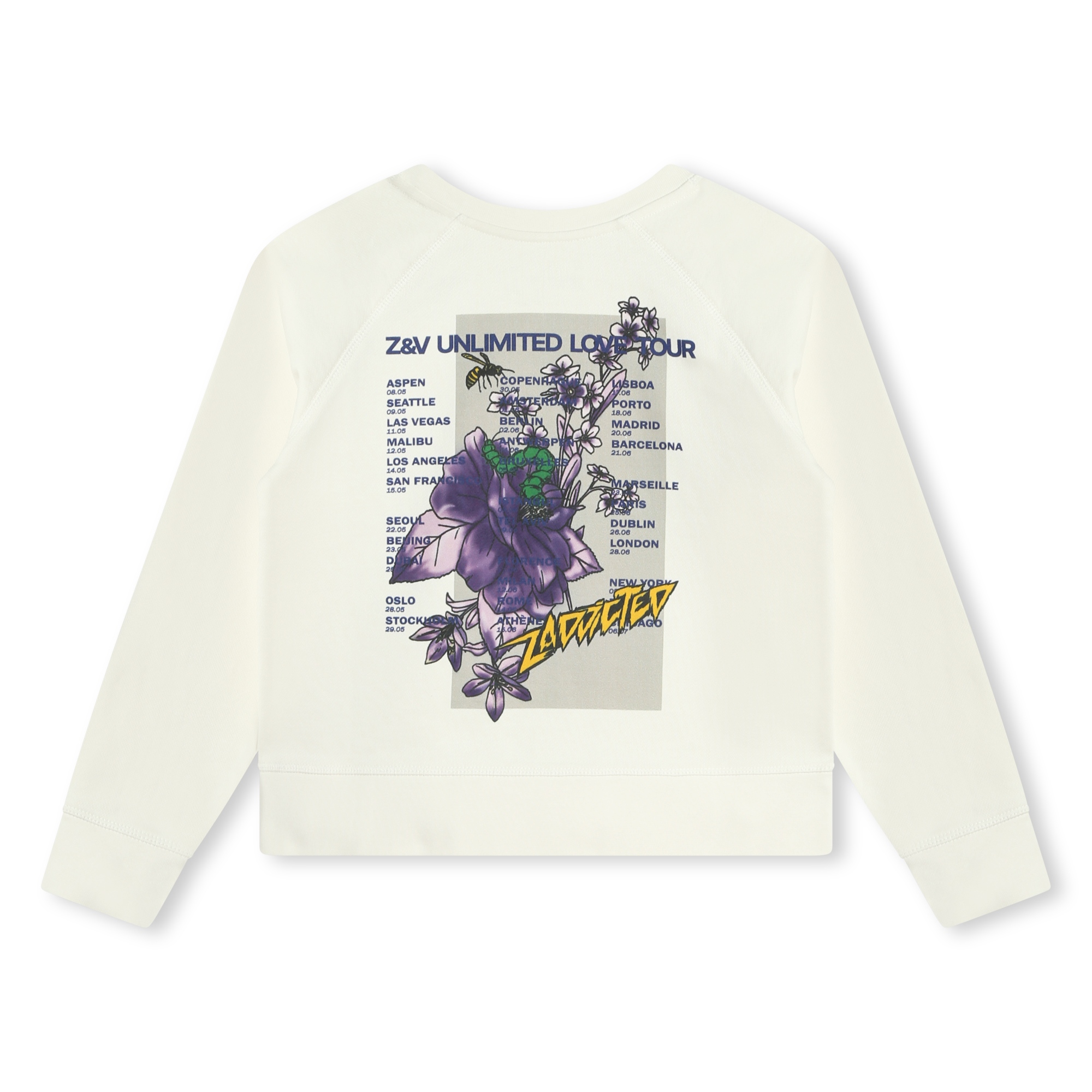 Fleece sweater van katoen ZADIG & VOLTAIRE Voor